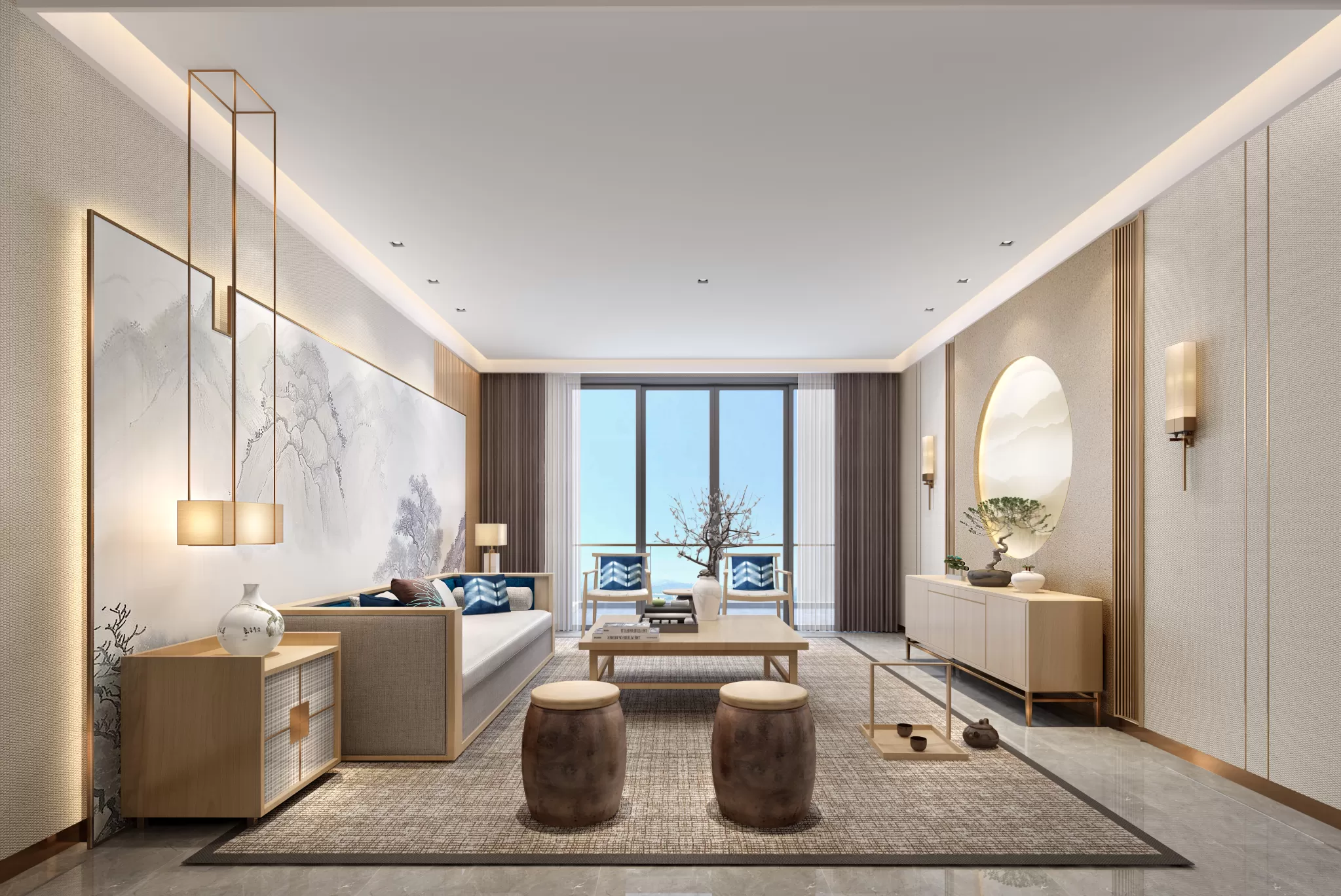 LIVING ROOM – CHINESE STYLE – 1452 LIVING ROOM – CHINESE STYLE – 1452