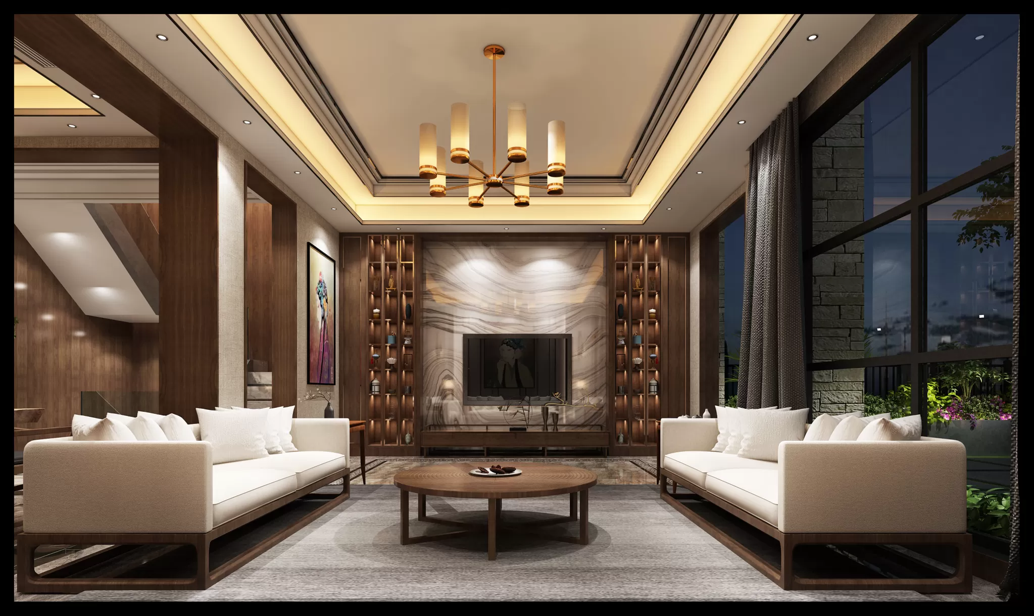 LIVING ROOM – CHINESE STYLE – 1453 LIVING ROOM – CHINESE STYLE – 1453