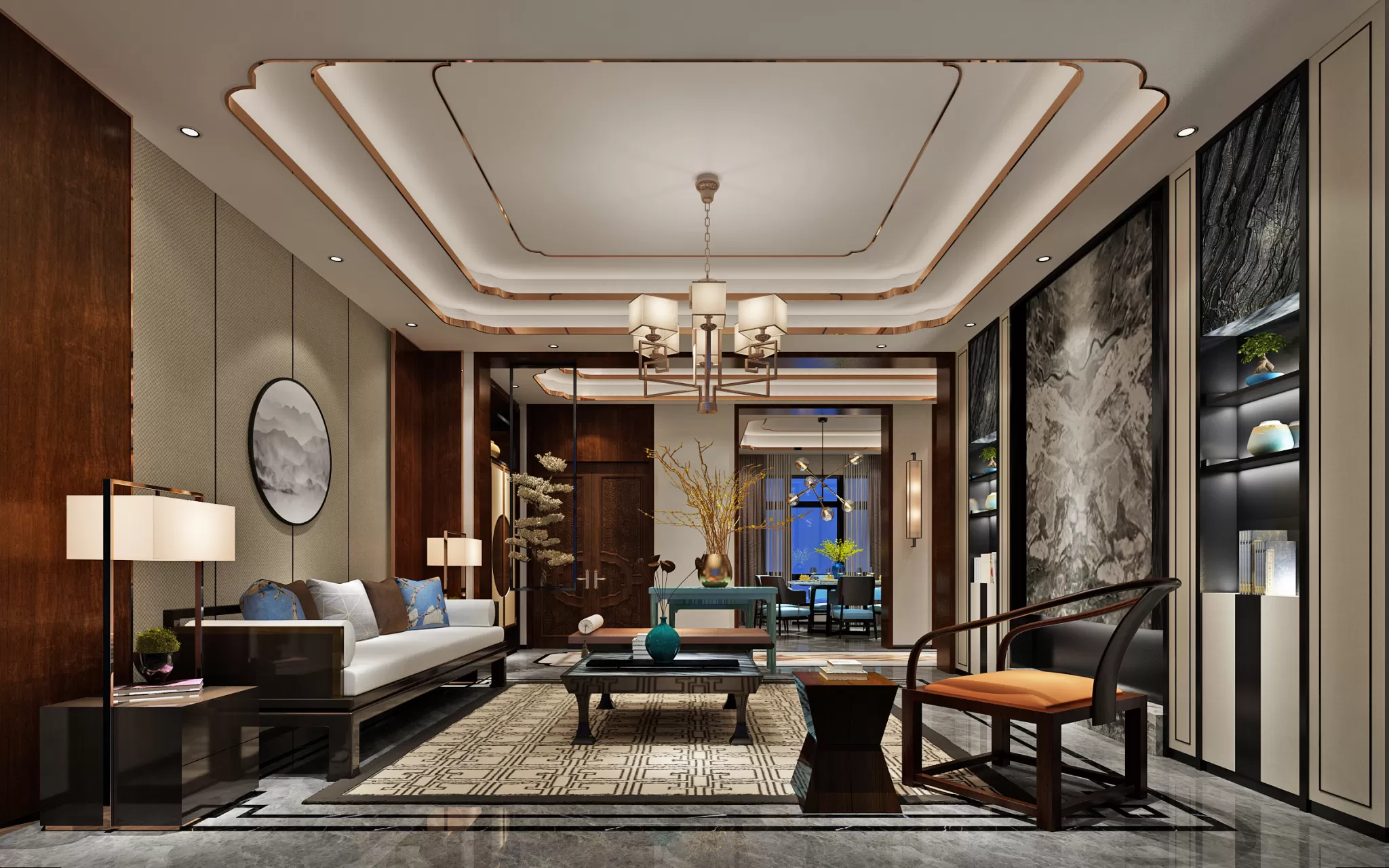 LIVING ROOM – CHINESE STYLE – 1460