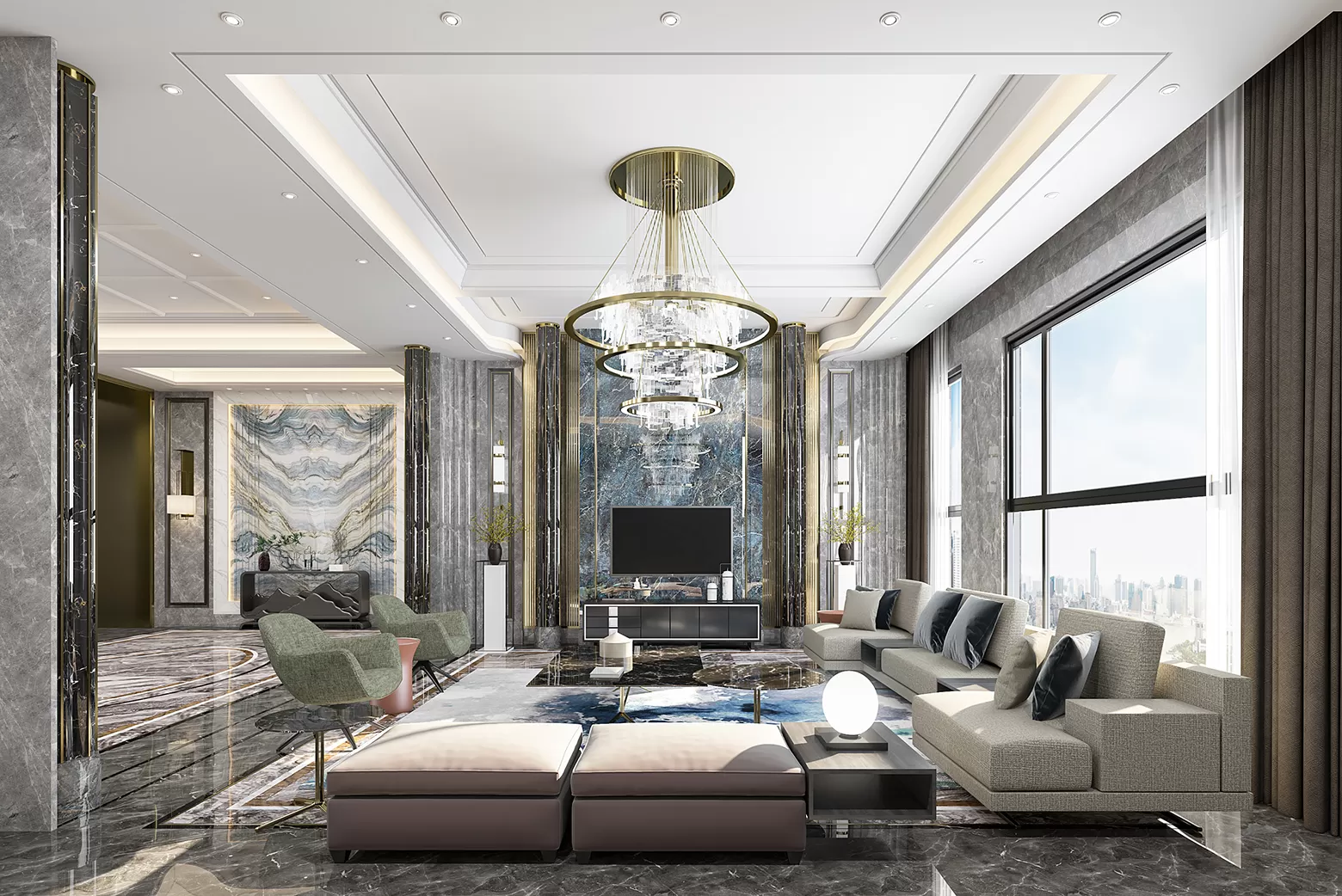 LIVING ROOM – CHINESE STYLE – 1480