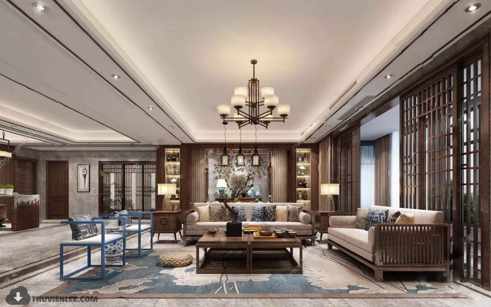 INTERIOR 3D MODELS – CHINESE STYLE – 3D MODELS – VRAY – 22