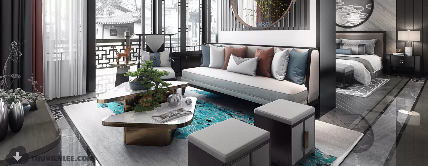 INTERIOR 3D MODELS – CHINESE STYLE – 3D MODELS – VRAY – 27