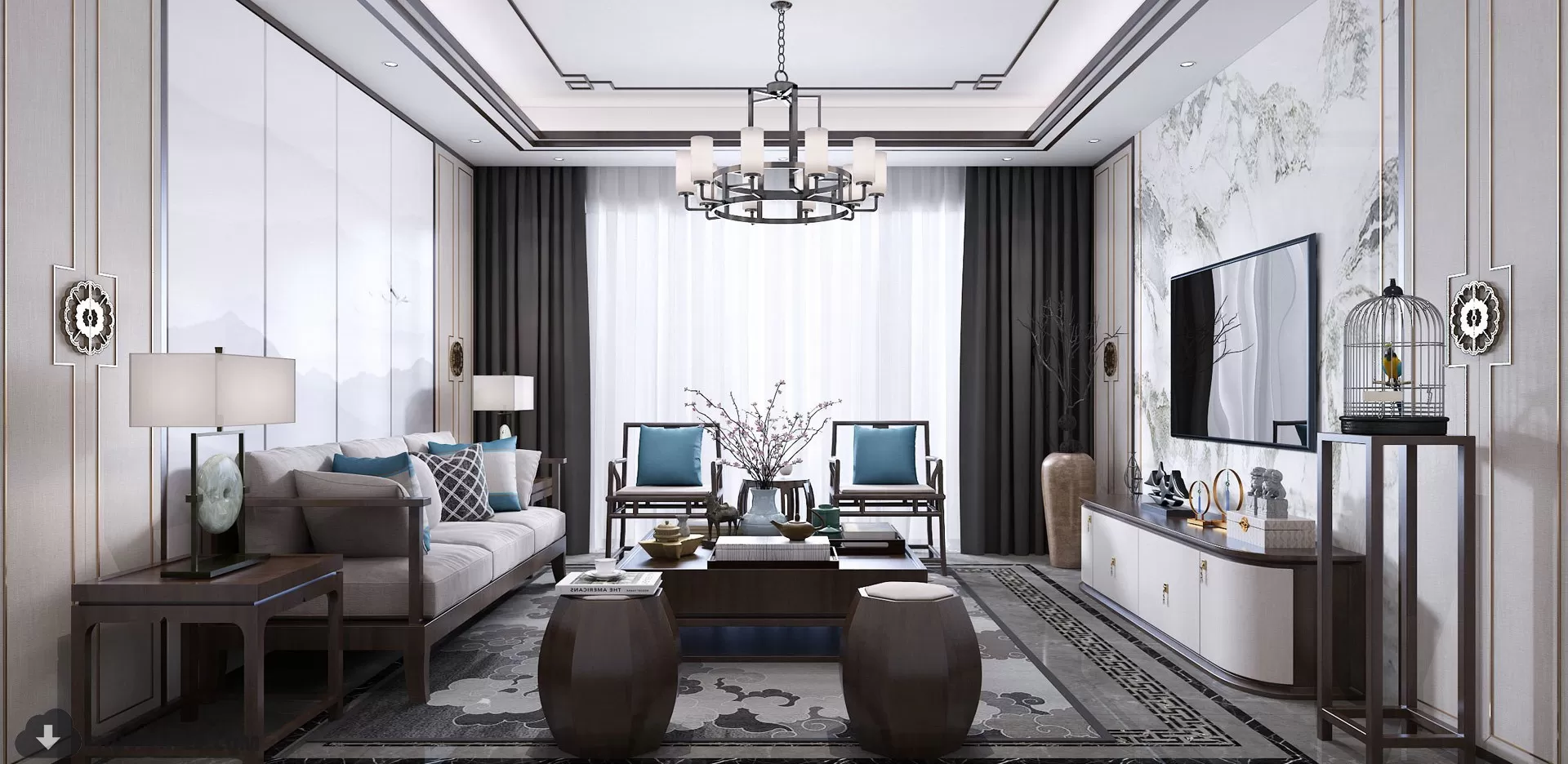 INTERIOR 3D MODELS – CHINESE STYLE – 3D MODELS – VRAY – 9