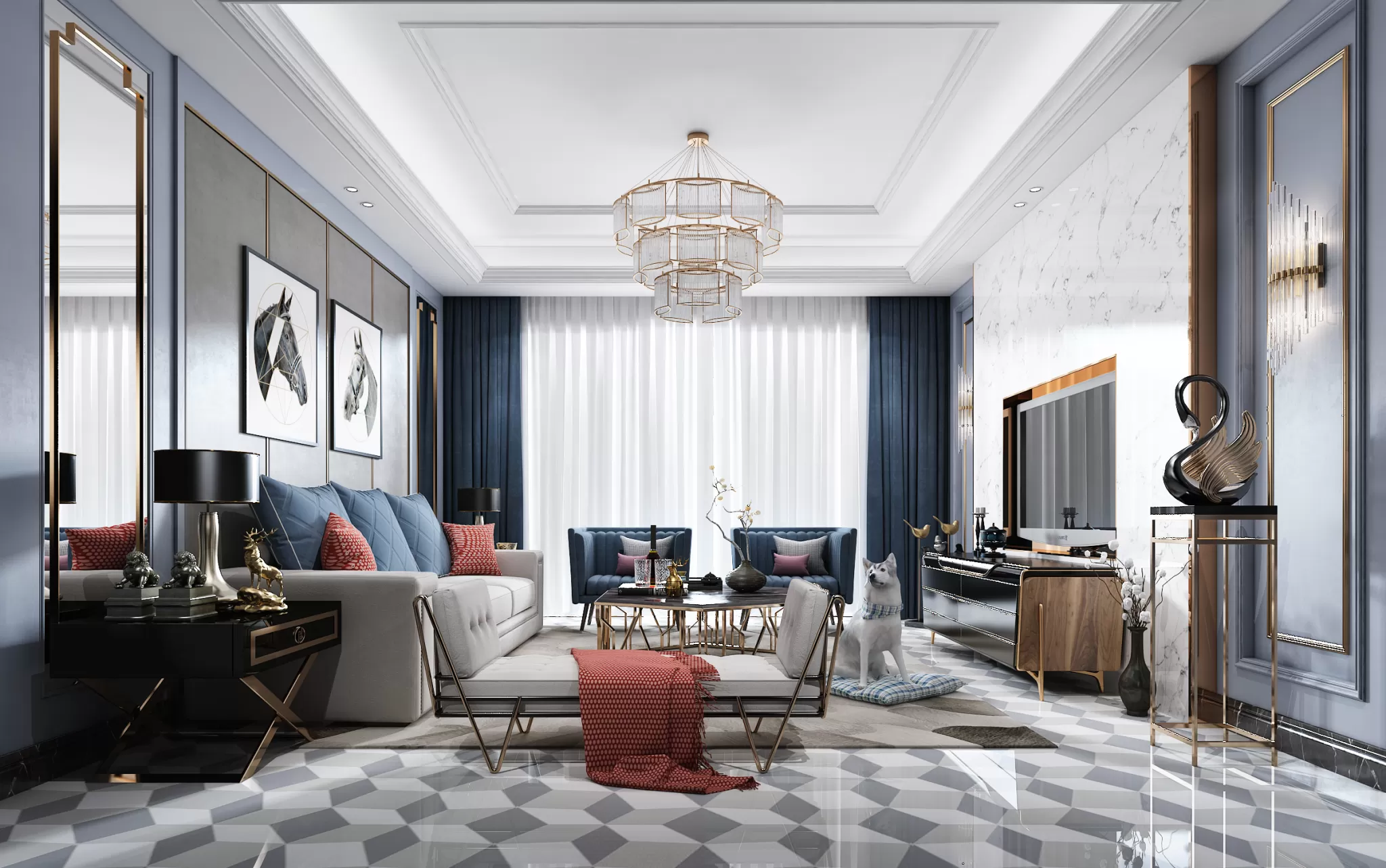 LIVING ROOM – EUROPEAN STYLE – 1867