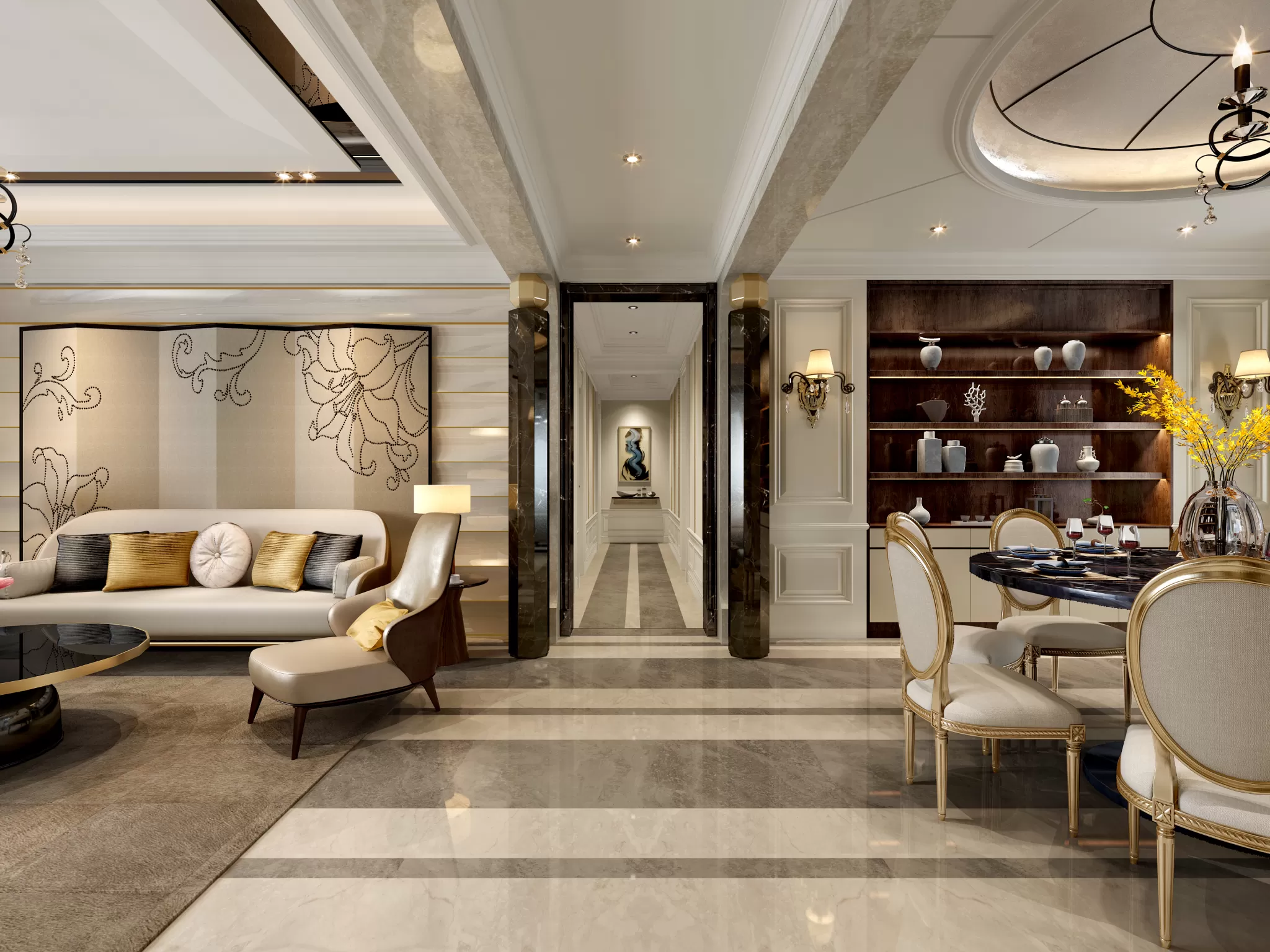 LIVING ROOM – EUROPEAN STYLE – 1873