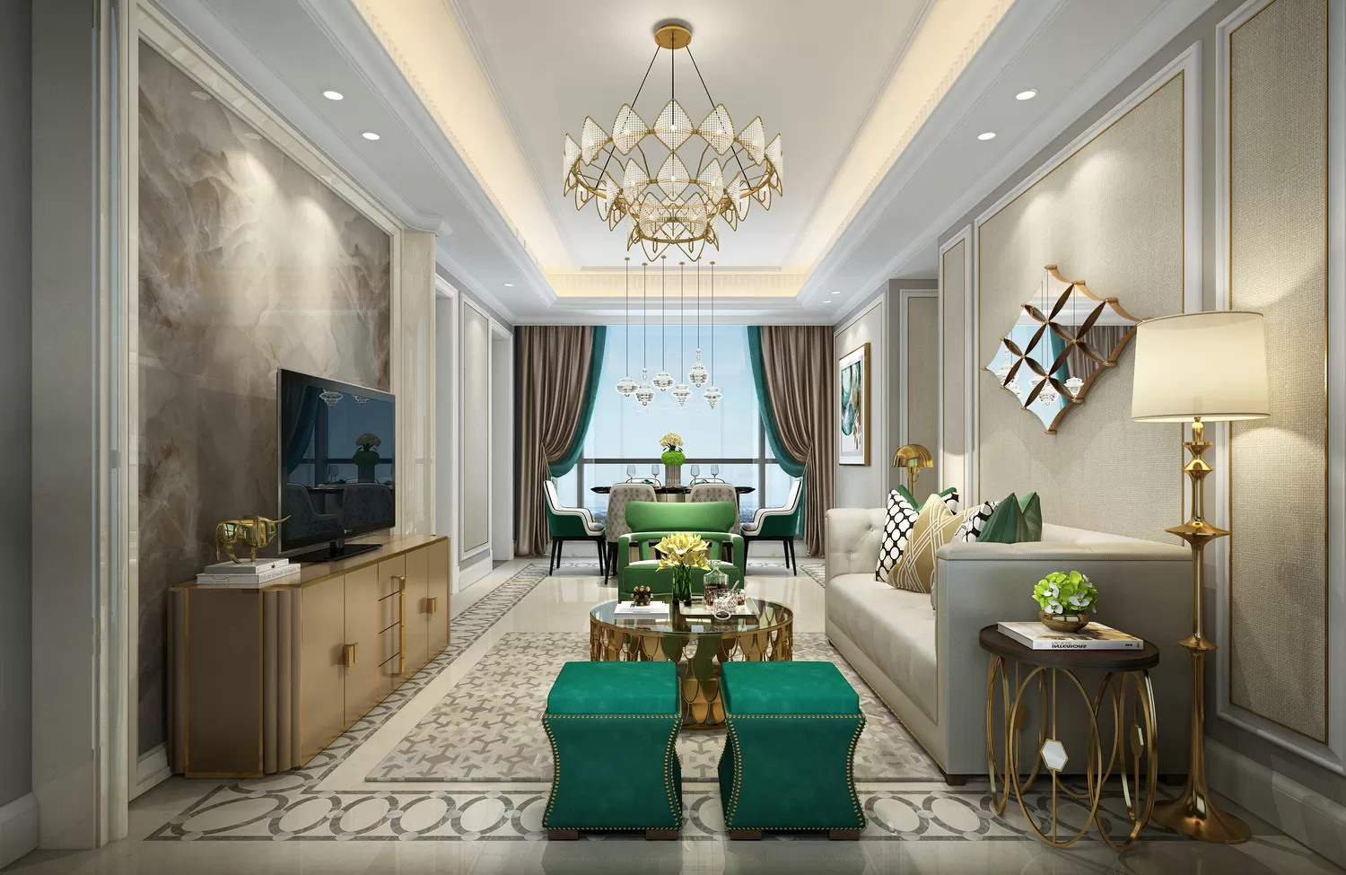 LIVING ROOM – EUROPEAN STYLE – 1885