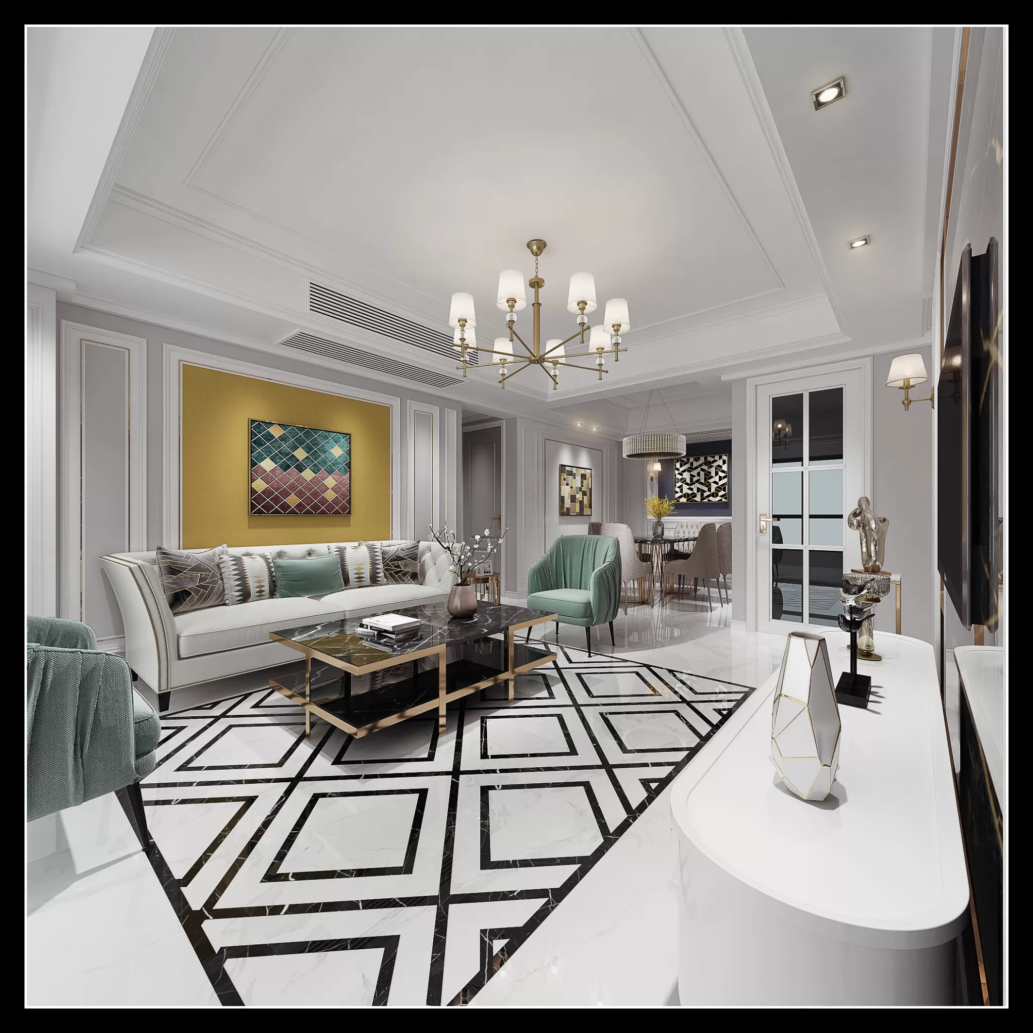 LIVING ROOM – EUROPEAN STYLE – 1886