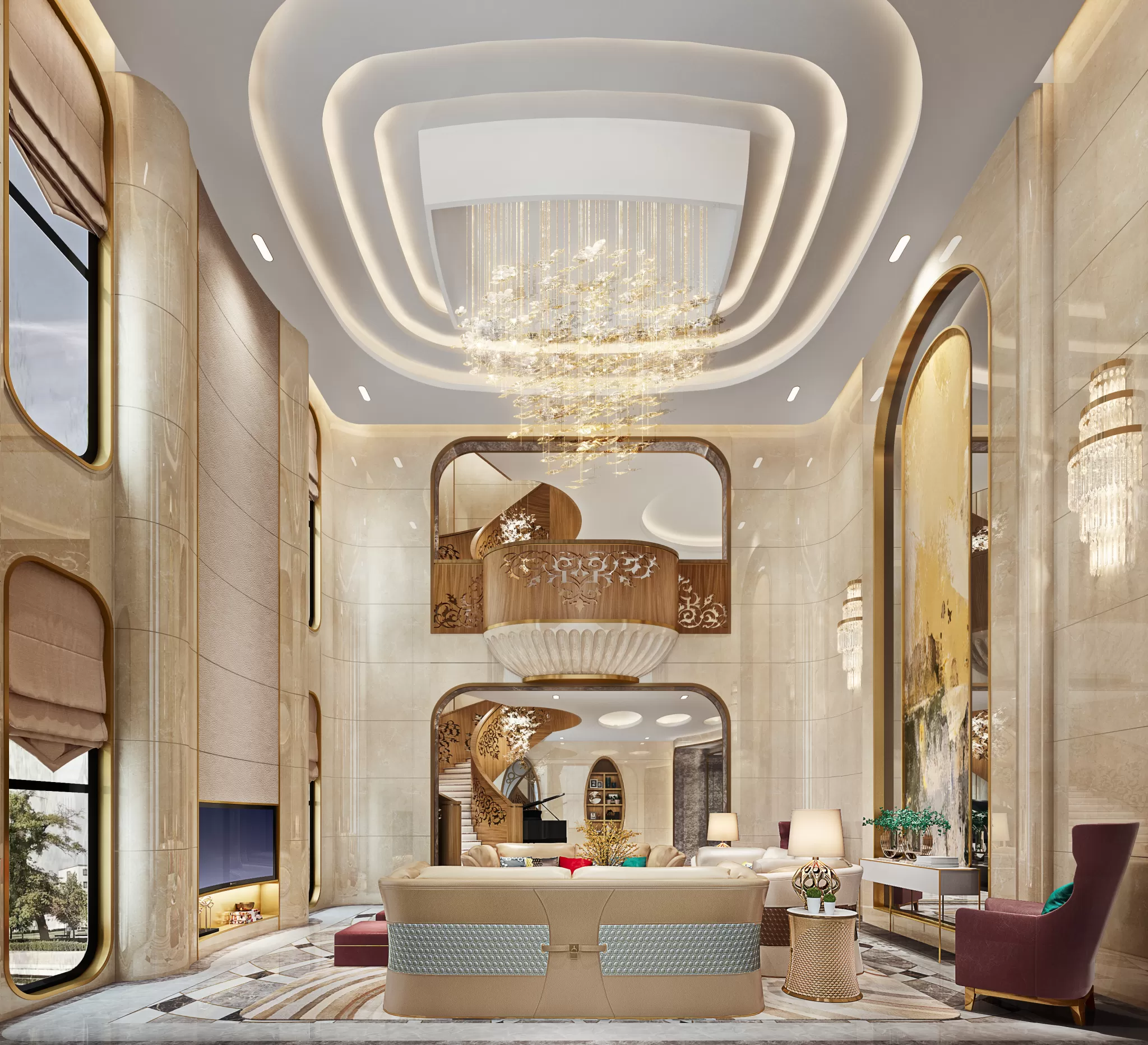 LIVING ROOM – EUROPEAN STYLE – 1897