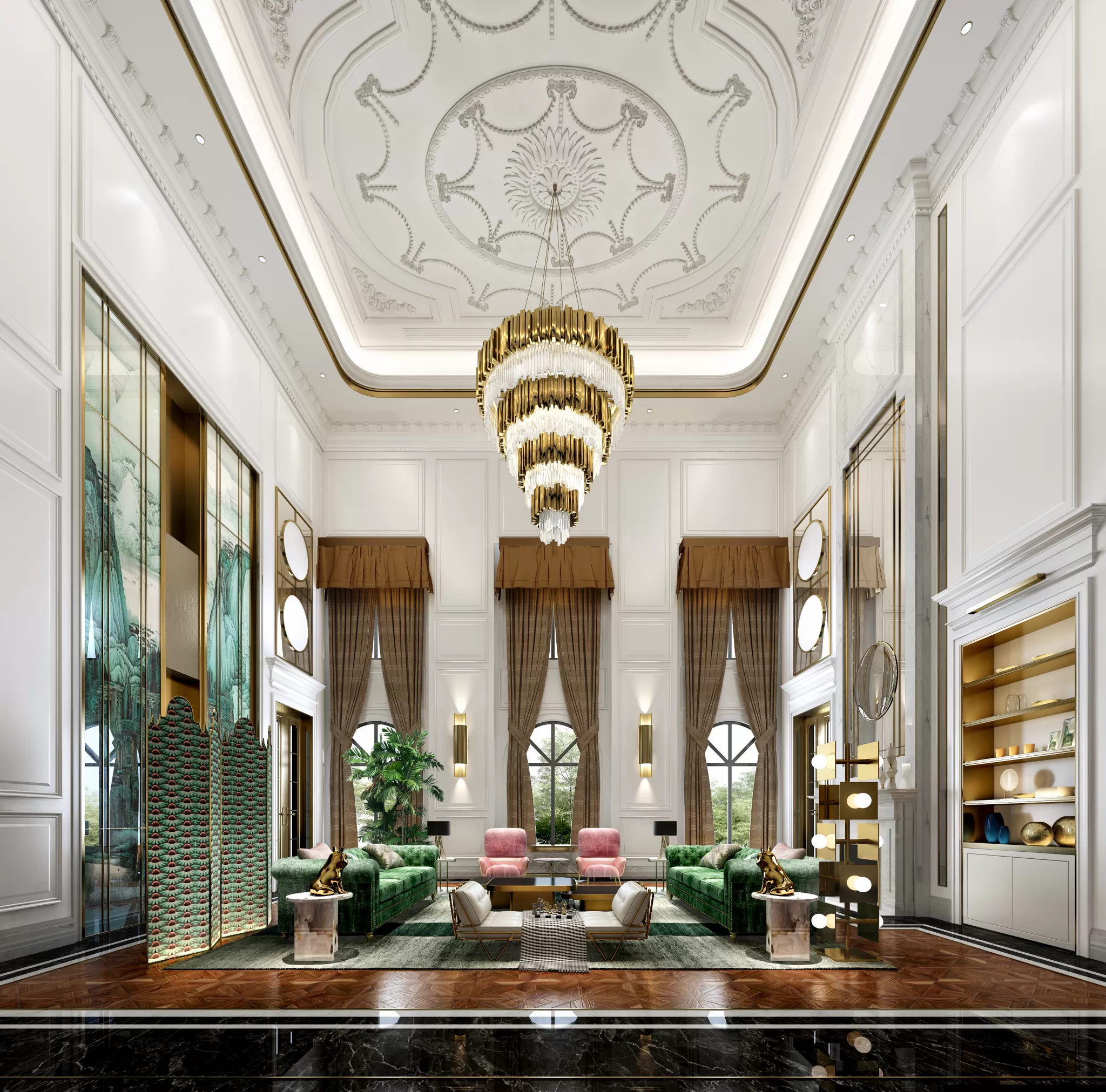 LIVING ROOM – EUROPEAN STYLE – 1900