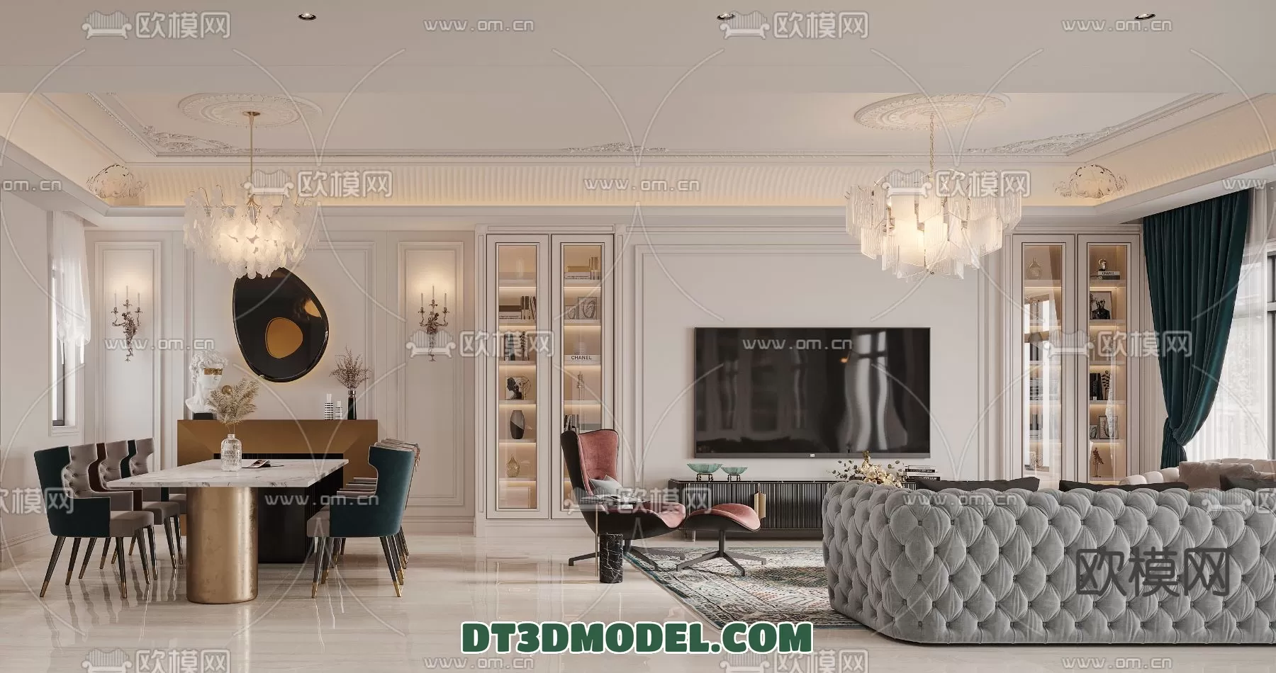 LIVING ROOM – EUROPEAN STYLE – 6259