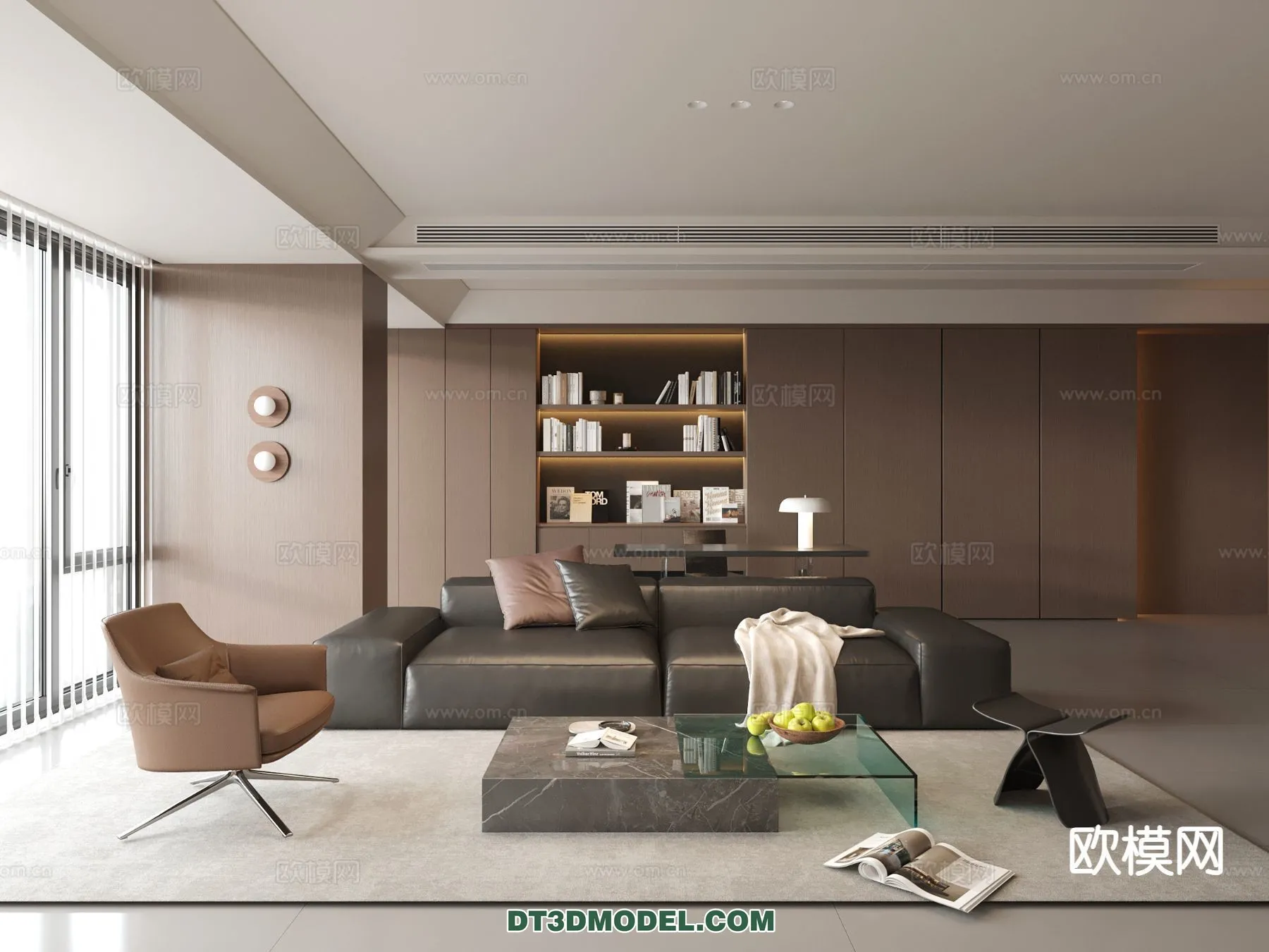 Living Room – Italian Style – Interior 3D Scene – 040