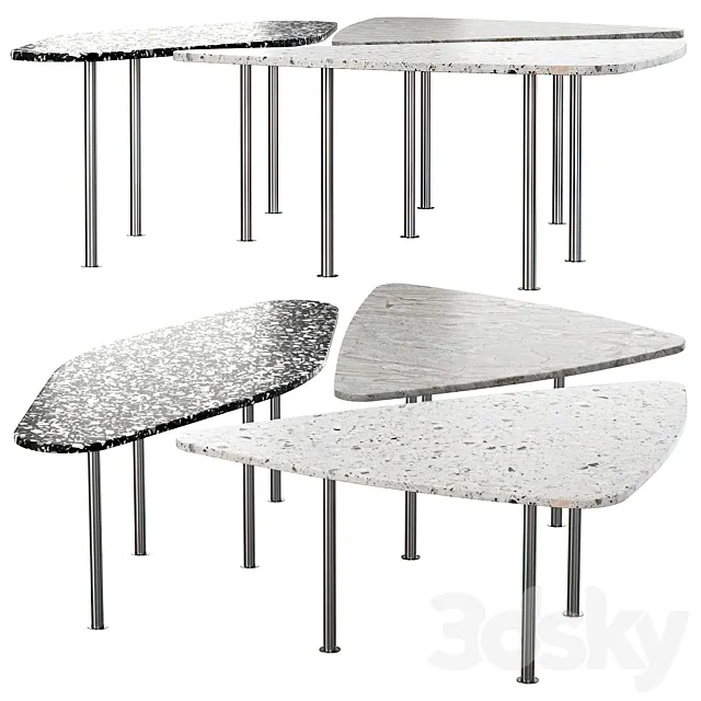 Living room marble tables _ Shaped coffee tables 3DModel Living room marble tables _ Shaped coffee tables 3DModel