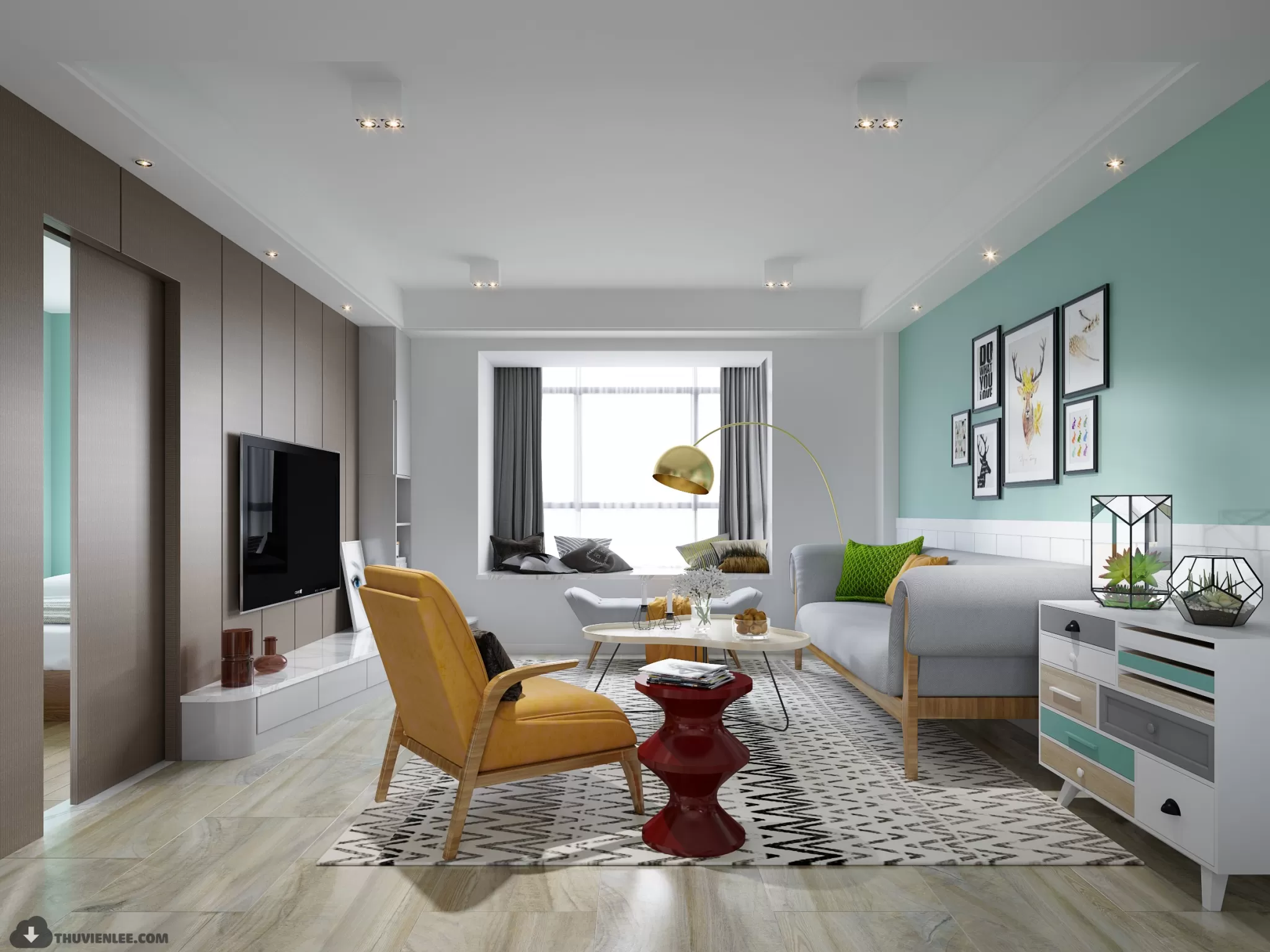 INTERIOR 3D MODELS – MODERN STYLE – 3D MODELS – VRAY – 36