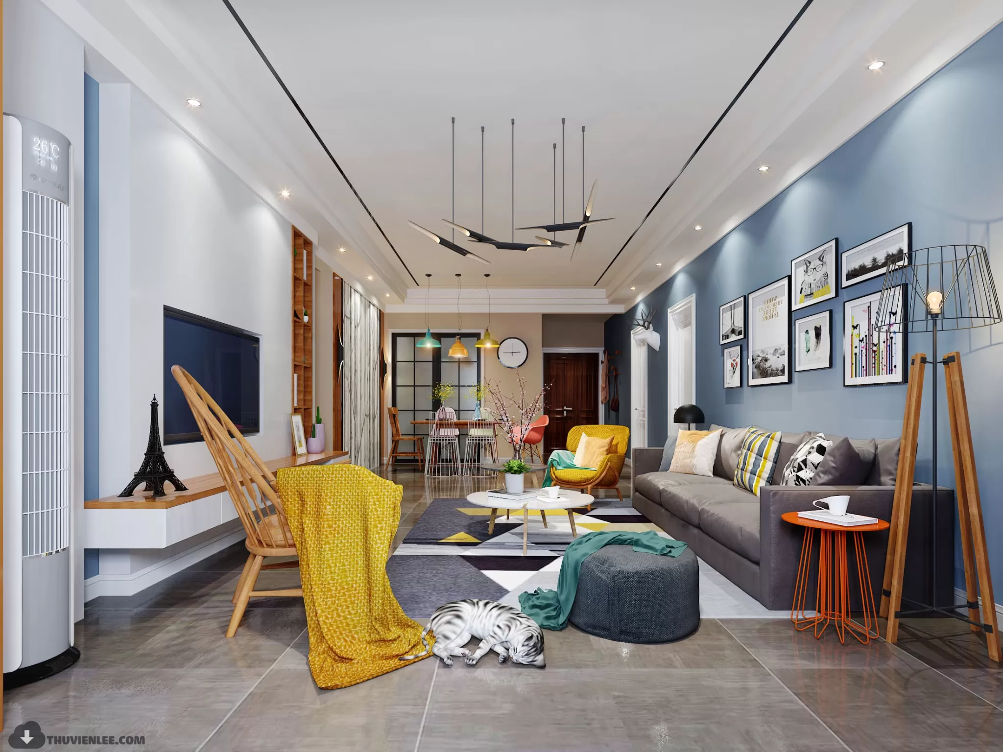 INTERIOR 3D MODELS – MODERN STYLE – 3D MODELS – VRAY – 37