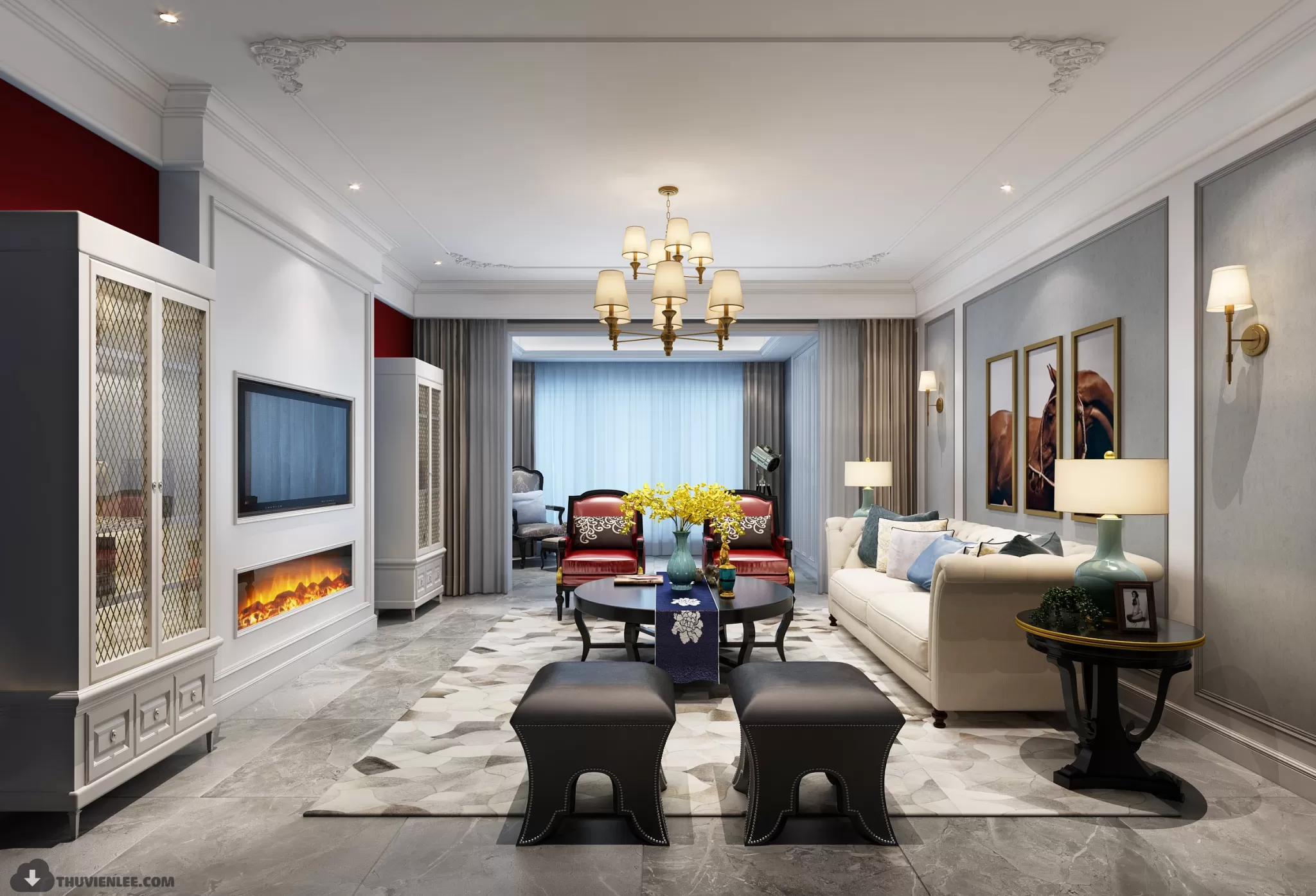 INTERIOR 3D MODELS – MODERN STYLE – 3D MODELS – VRAY – 39