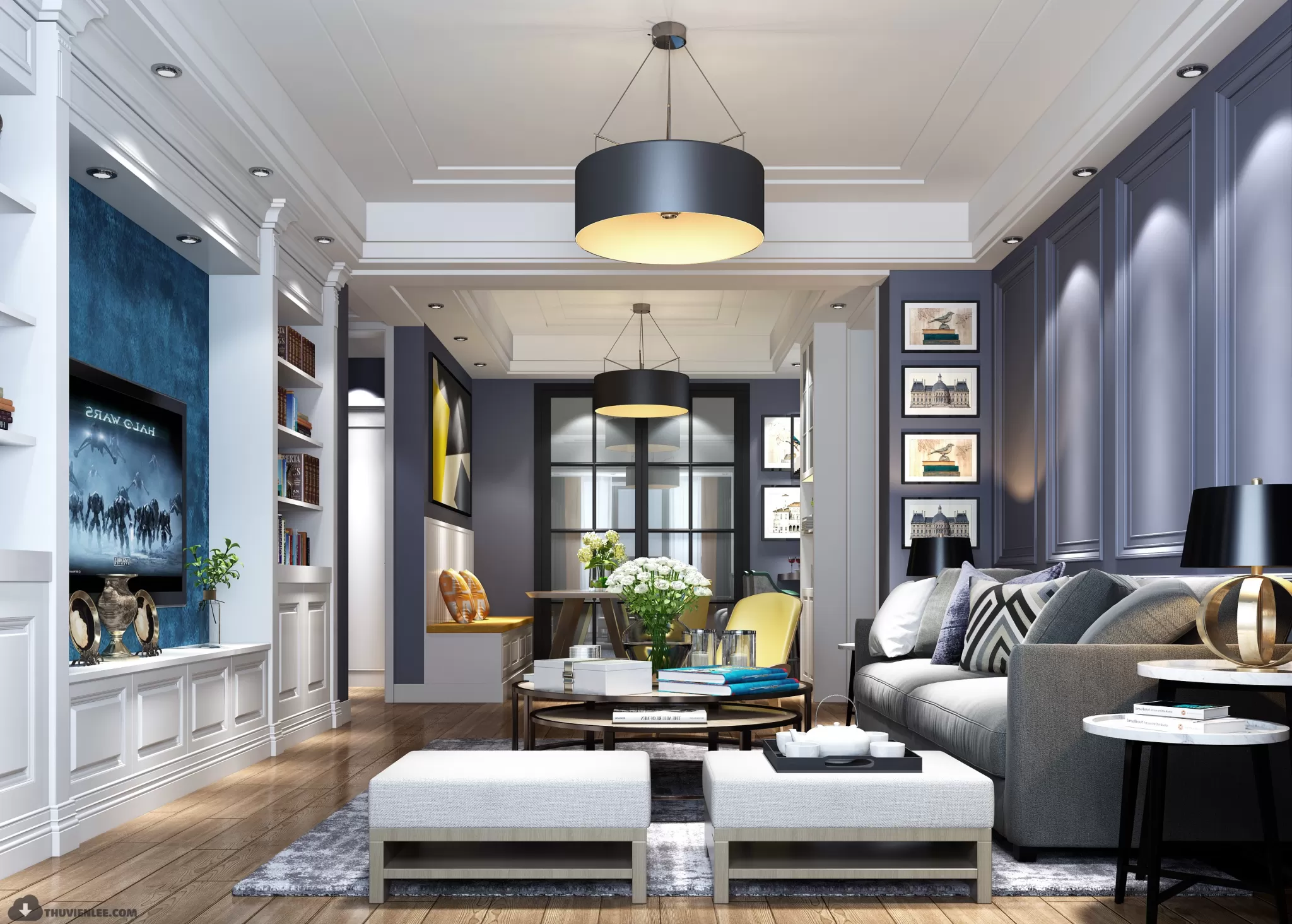 INTERIOR 3D MODELS – MODERN STYLE – 3D MODELS – VRAY – 41