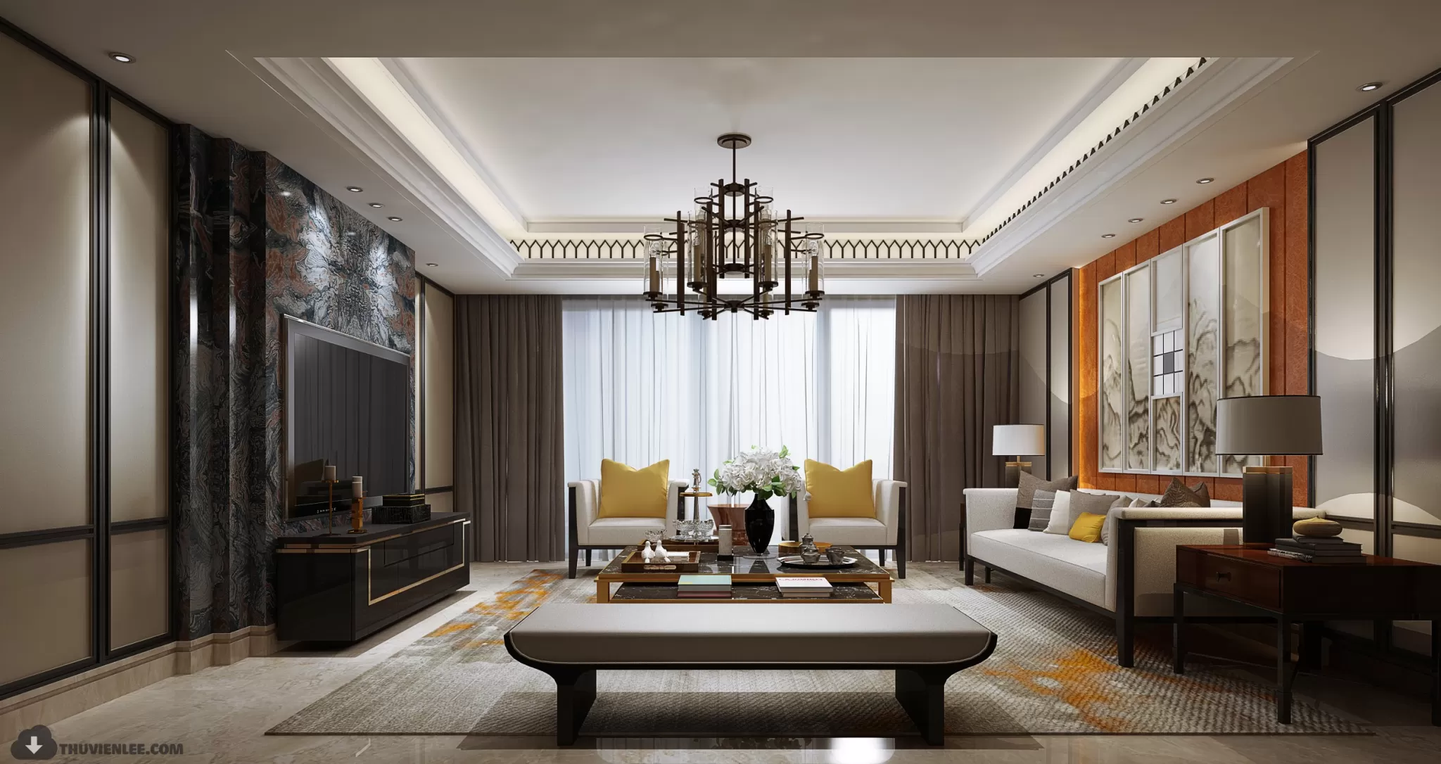 INTERIOR 3D MODELS – MODERN STYLE – 3D MODELS – VRAY – 49