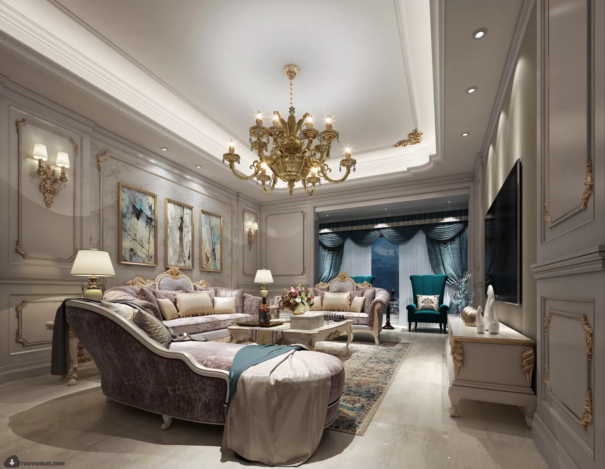 INTERIOR 3D MODELS – MODERN STYLE – 3D MODELS – VRAY – 55