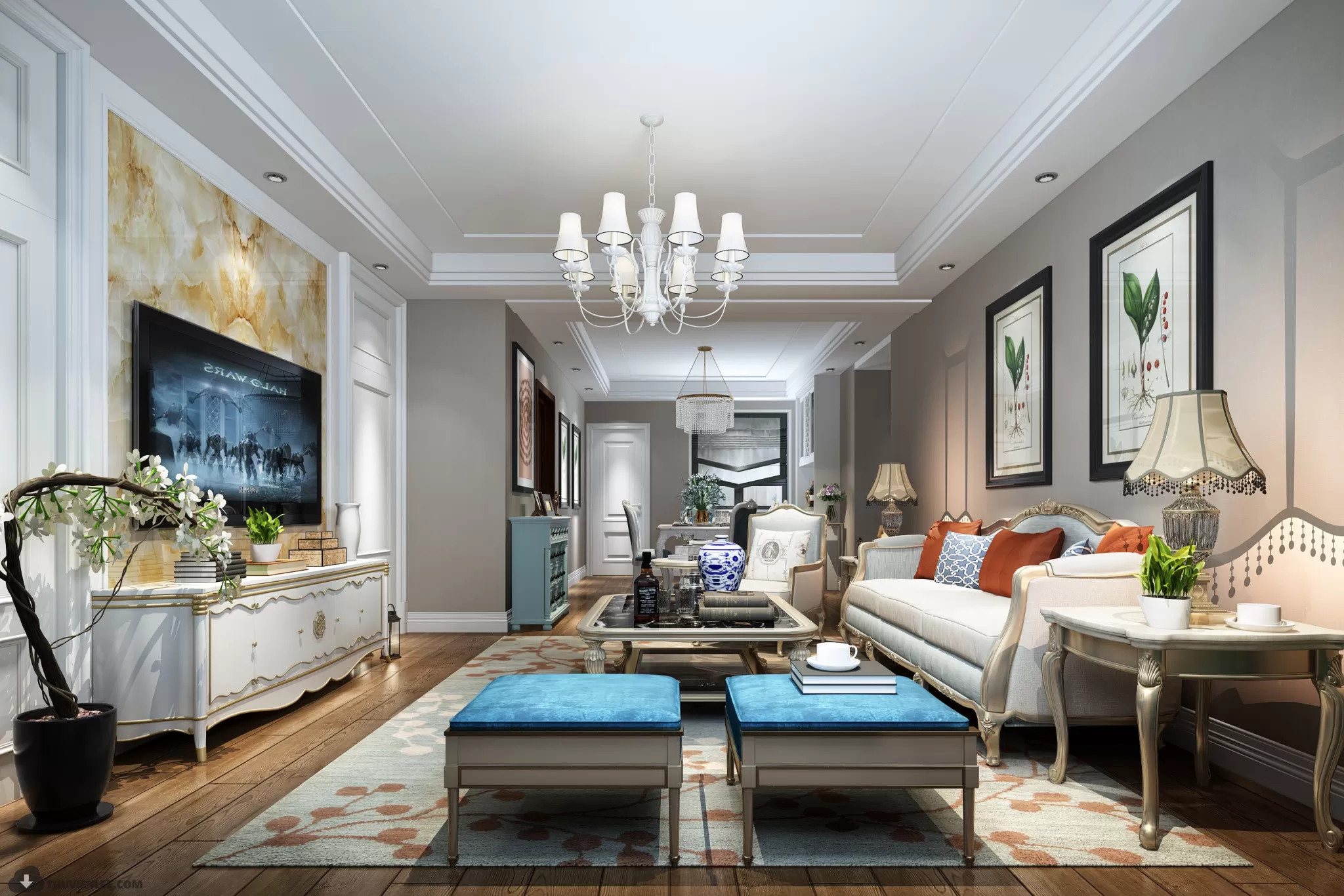 INTERIOR 3D MODELS – MODERN STYLE – 3D MODELS – VRAY – 58