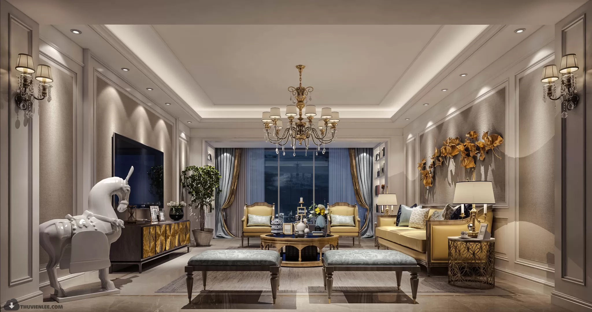 INTERIOR 3D MODELS – MODERN STYLE – 3D MODELS – VRAY – 59