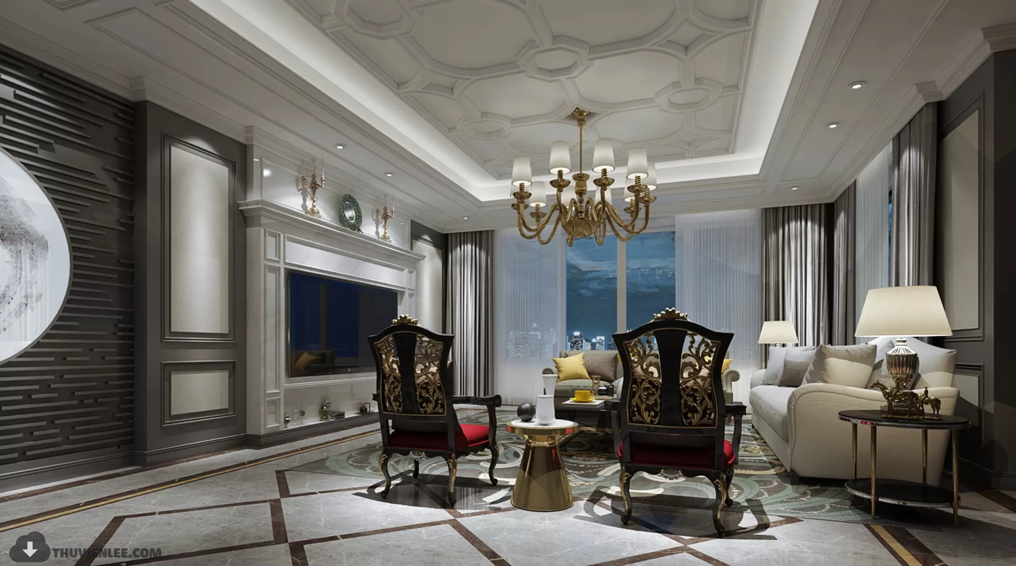 INTERIOR 3D MODELS – MODERN STYLE – 3D MODELS – VRAY – 61