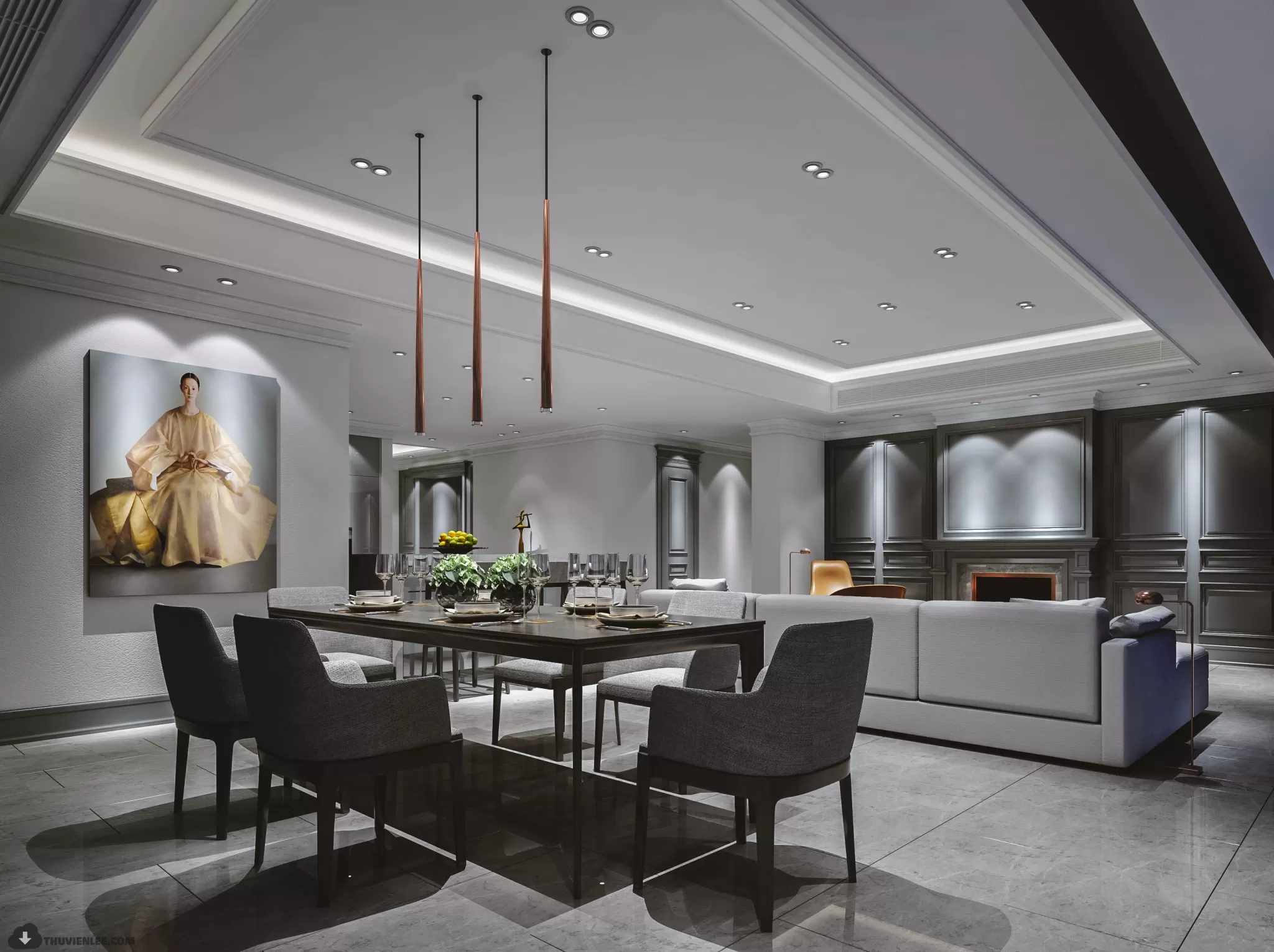 INTERIOR 3D MODELS – MODERN STYLE – 3D MODELS – VRAY – 73