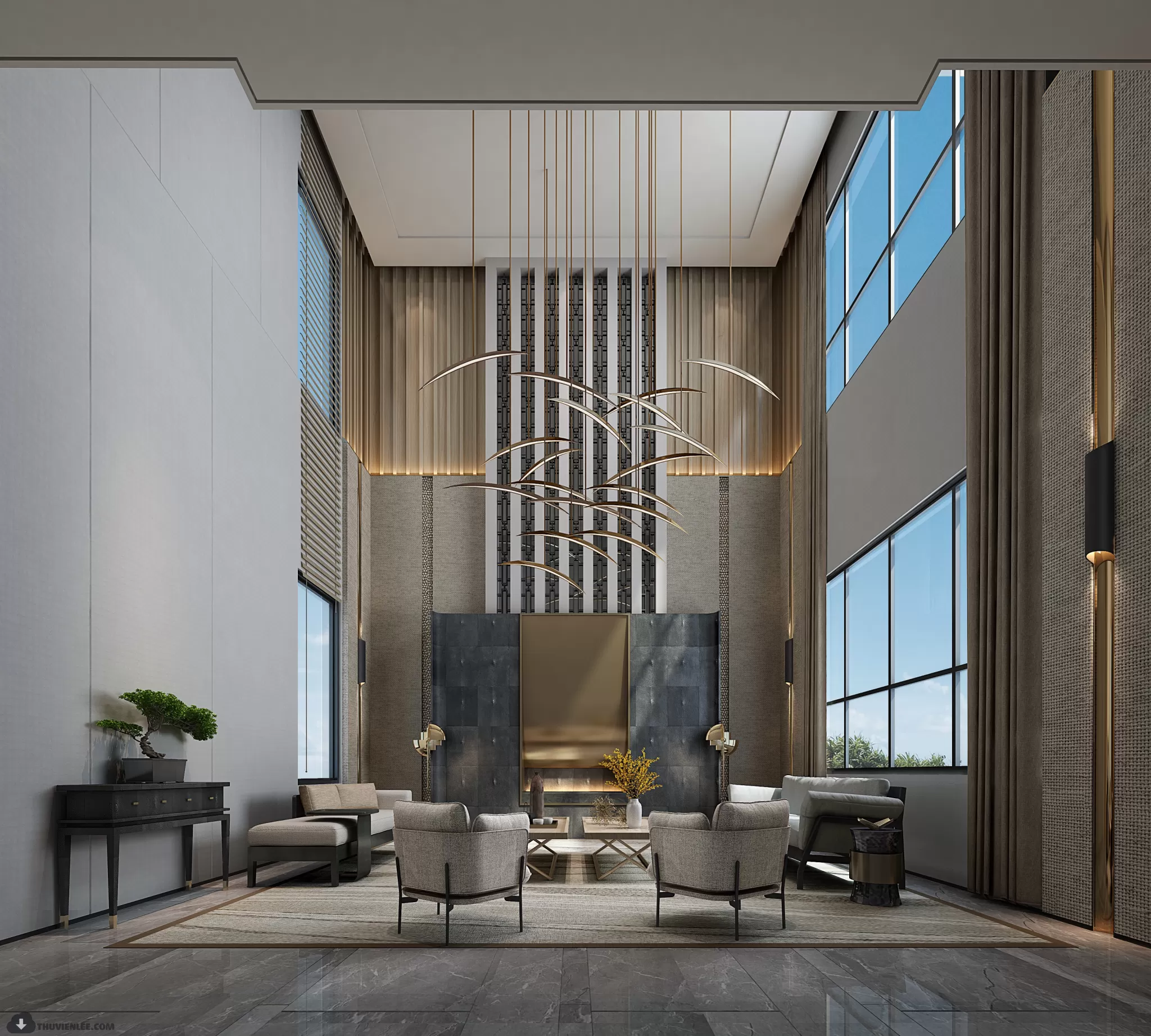 INTERIOR 3D MODELS – MODERN STYLE – 3D MODELS – VRAY – 100