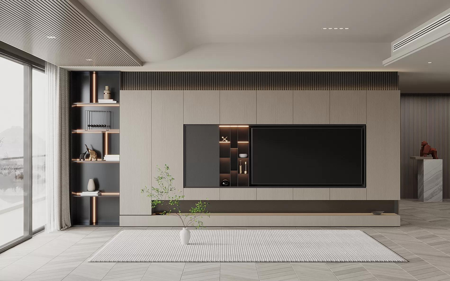 LIVING ROOM – MODERN STYLE – 3D SCENE – 001 LIVING ROOM – MODERN STYLE – 3D SCENE – 001