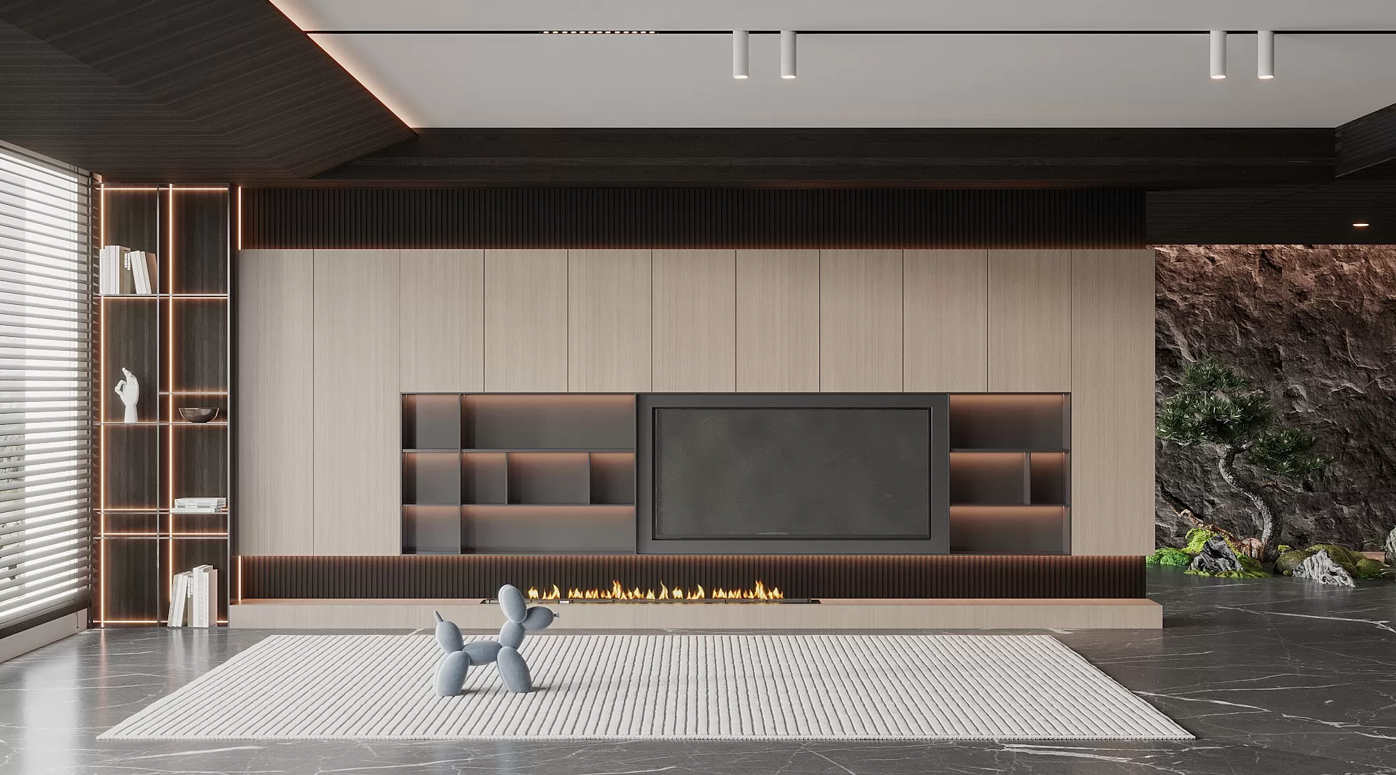 LIVING ROOM – MODERN STYLE – 3D SCENE – 018 LIVING ROOM – MODERN STYLE – 3D SCENE – 018