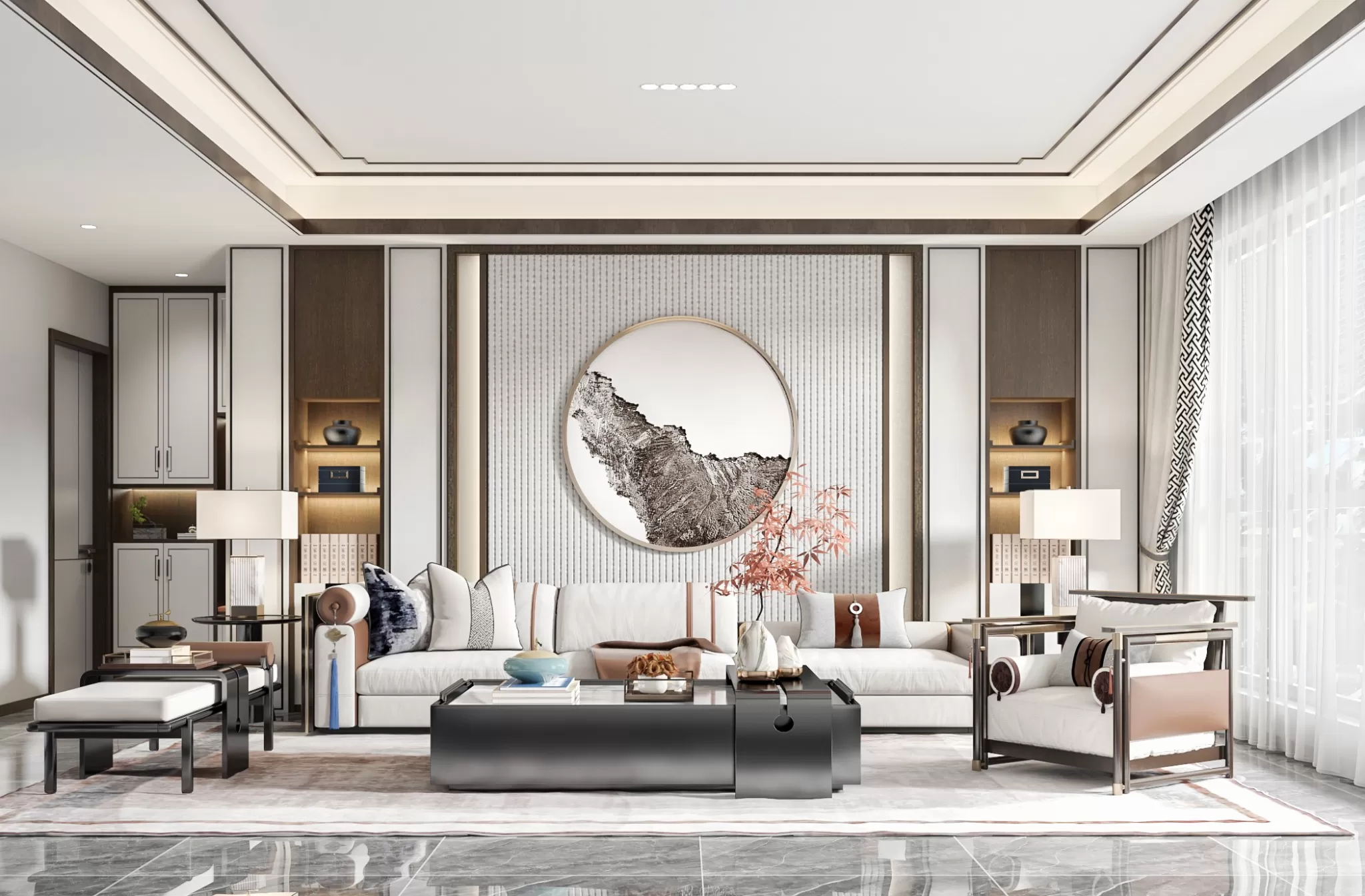 LIVING ROOM – MODERN STYLE – 3D SCENE – 029 LIVING ROOM – MODERN STYLE – 3D SCENE – 029