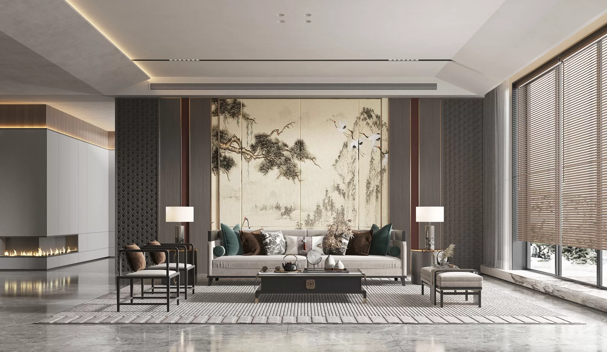 LIVING ROOM – MODERN STYLE – 3D SCENE – 032 LIVING ROOM – MODERN STYLE – 3D SCENE – 032