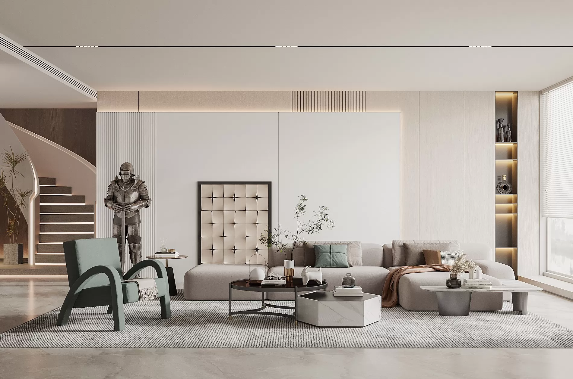 LIVING ROOM – MODERN STYLE – 3D SCENE – 046 LIVING ROOM – MODERN STYLE – 3D SCENE – 046