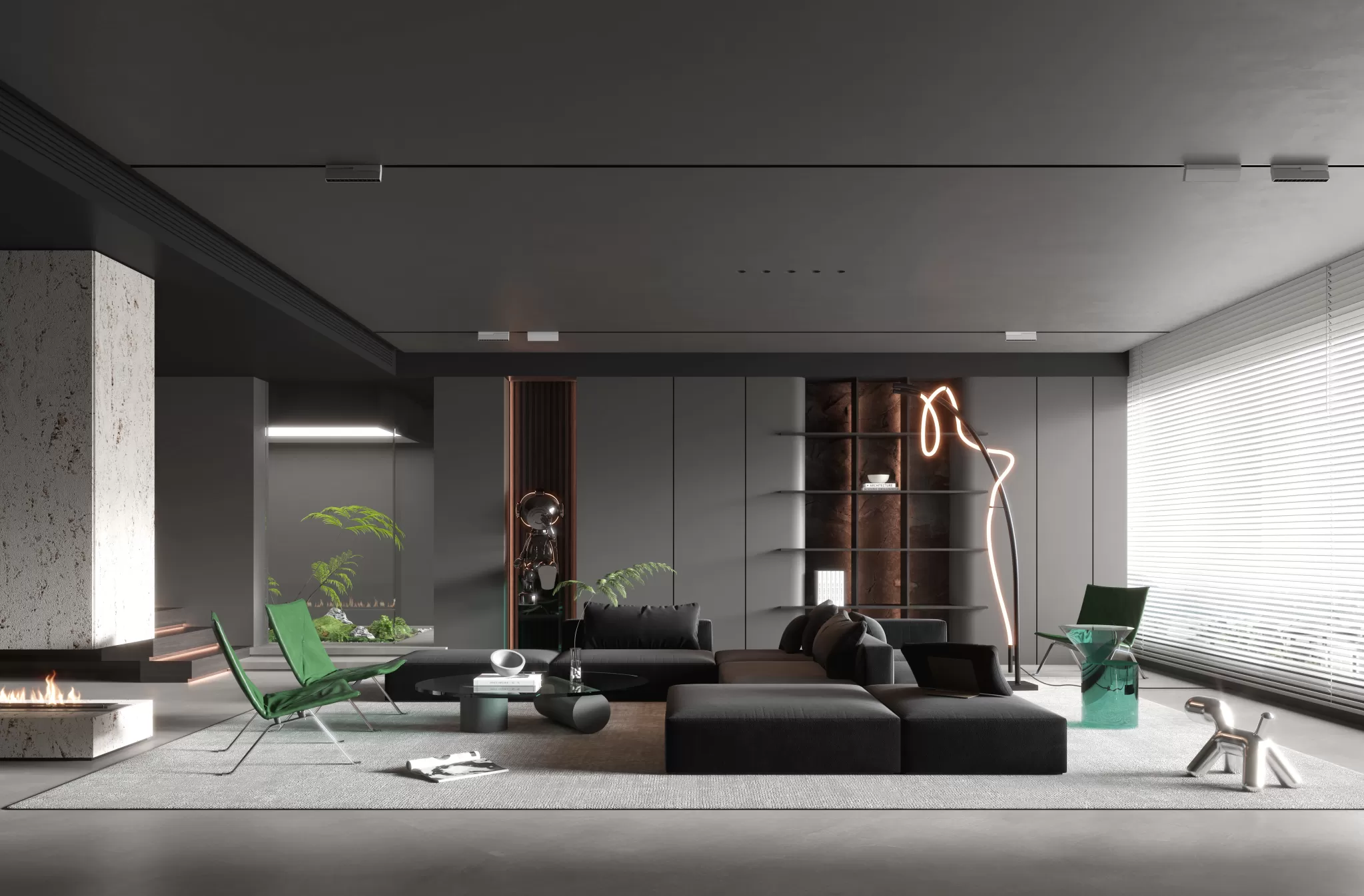 LIVING ROOM – MODERN STYLE – 3D SCENE – 088 LIVING ROOM – MODERN STYLE – 3D SCENE – 088