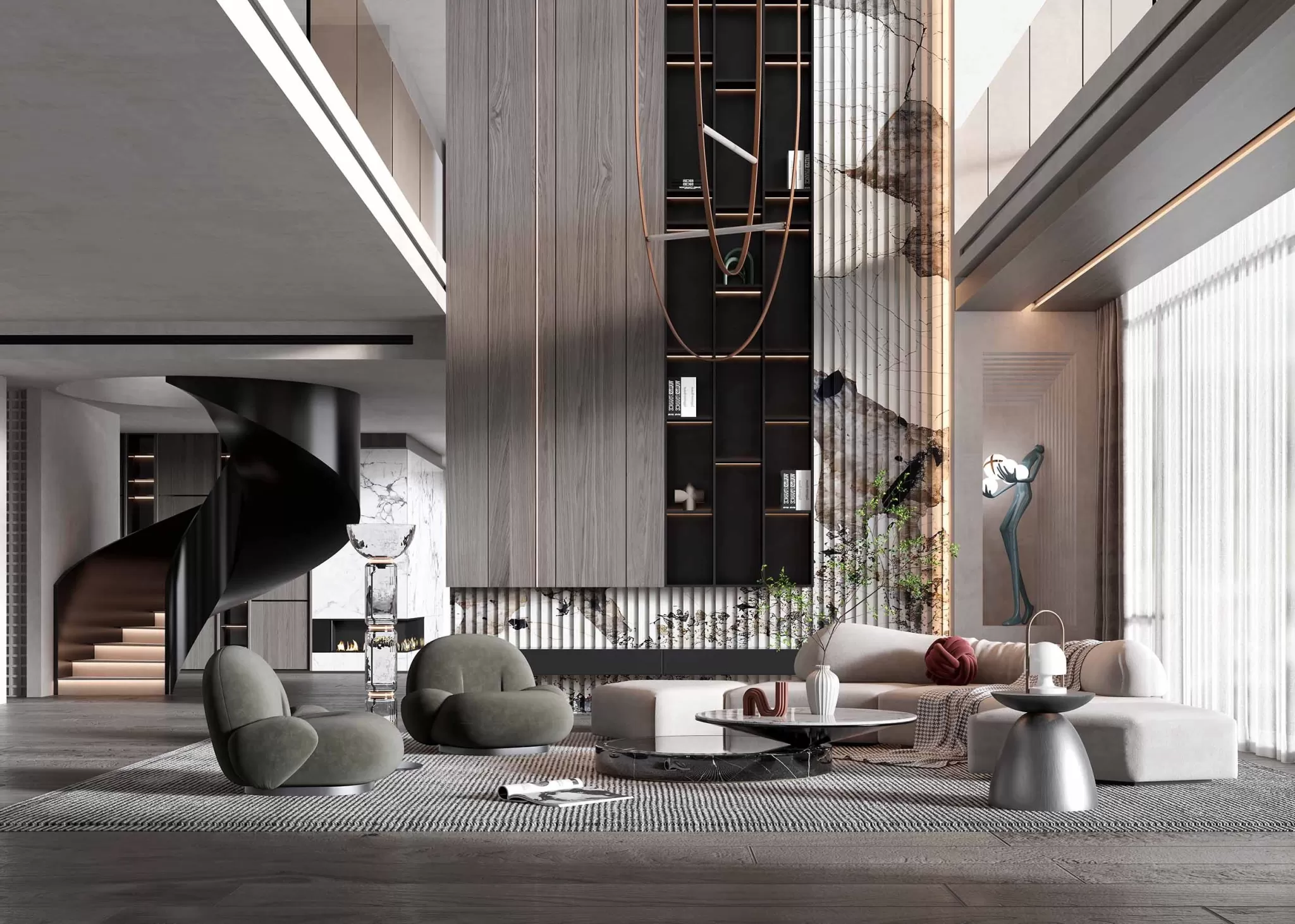 LIVING ROOM – MODERN STYLE – 3D SCENE – 125 LIVING ROOM – MODERN STYLE – 3D SCENE – 125