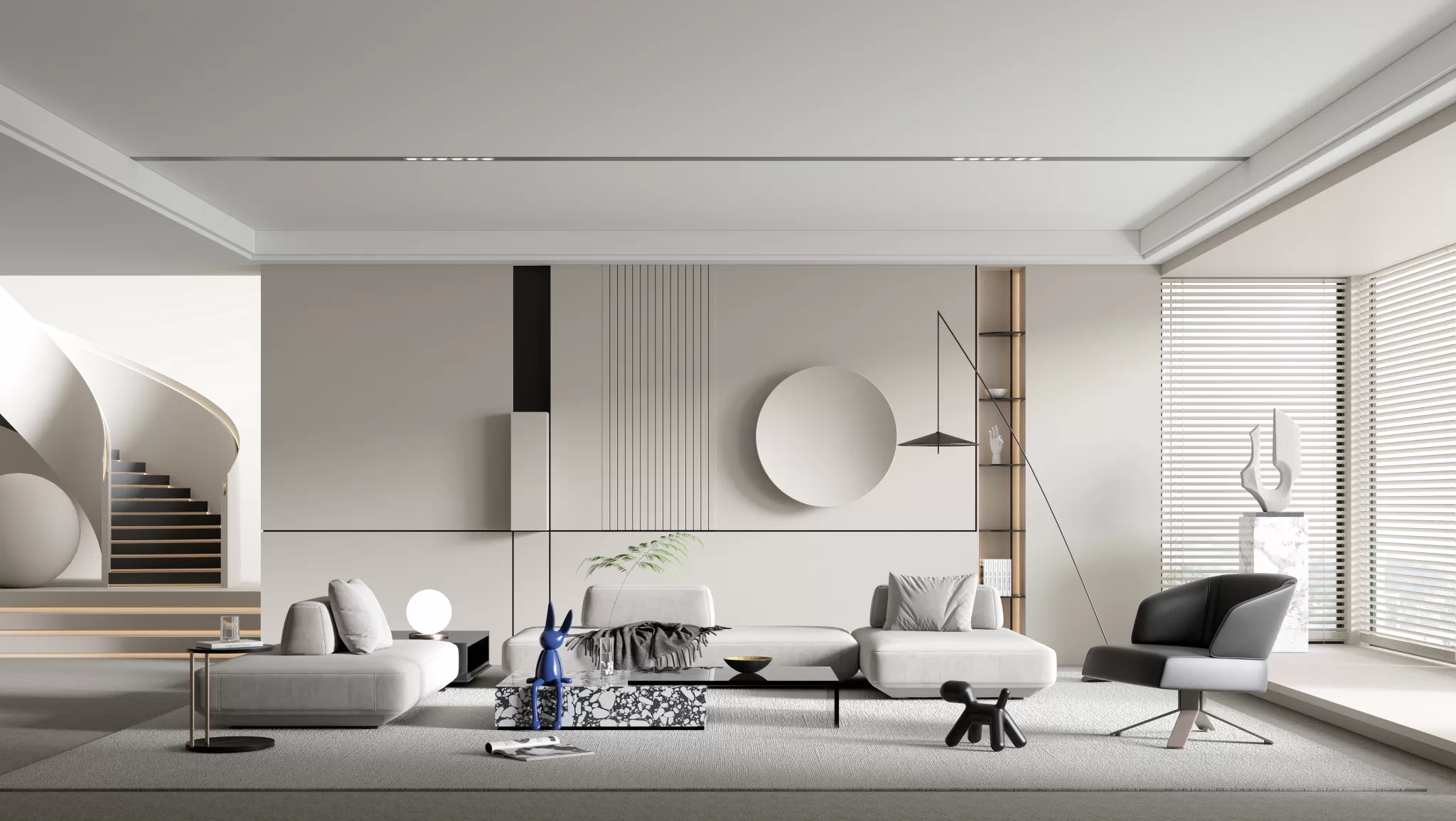 LIVING ROOM – MODERN STYLE – 3D SCENE – 143 LIVING ROOM – MODERN STYLE – 3D SCENE – 143