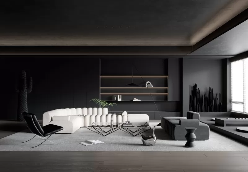 LIVING ROOM – MODERN STYLE – 3D SCENE – 159 LIVING ROOM – MODERN STYLE – 3D SCENE – 159