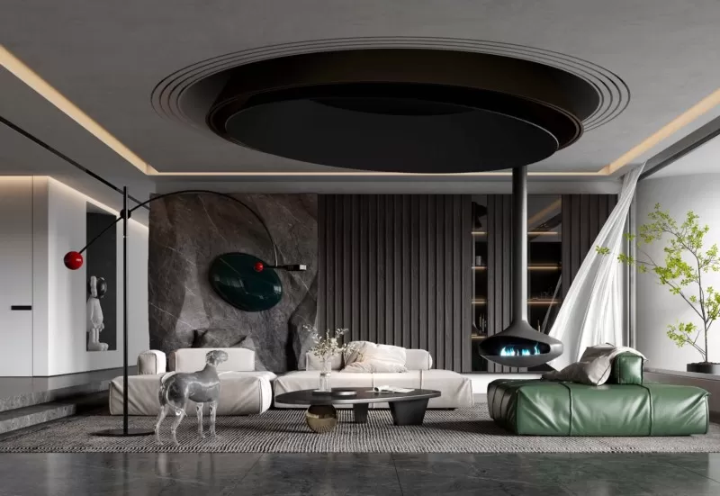 LIVING ROOM – MODERN STYLE – 3D SCENE – 160 LIVING ROOM – MODERN STYLE – 3D SCENE – 160