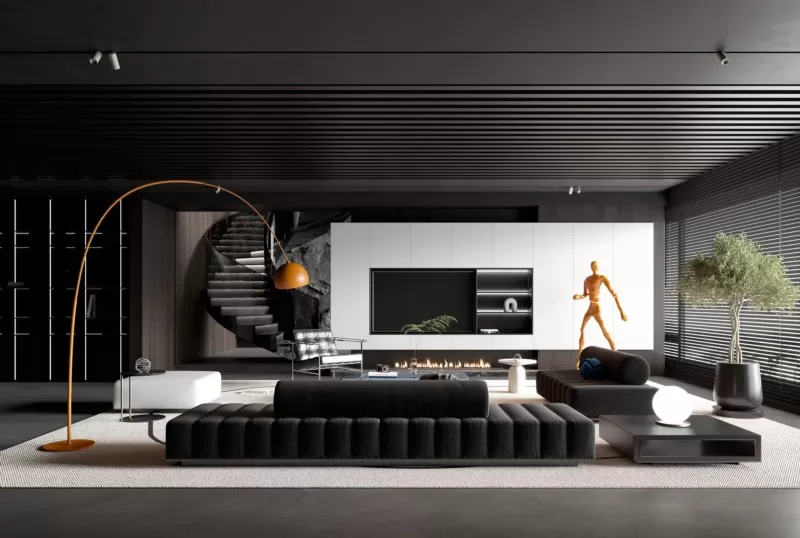 LIVING ROOM – MODERN STYLE – 3D SCENE – 162 LIVING ROOM – MODERN STYLE – 3D SCENE – 162