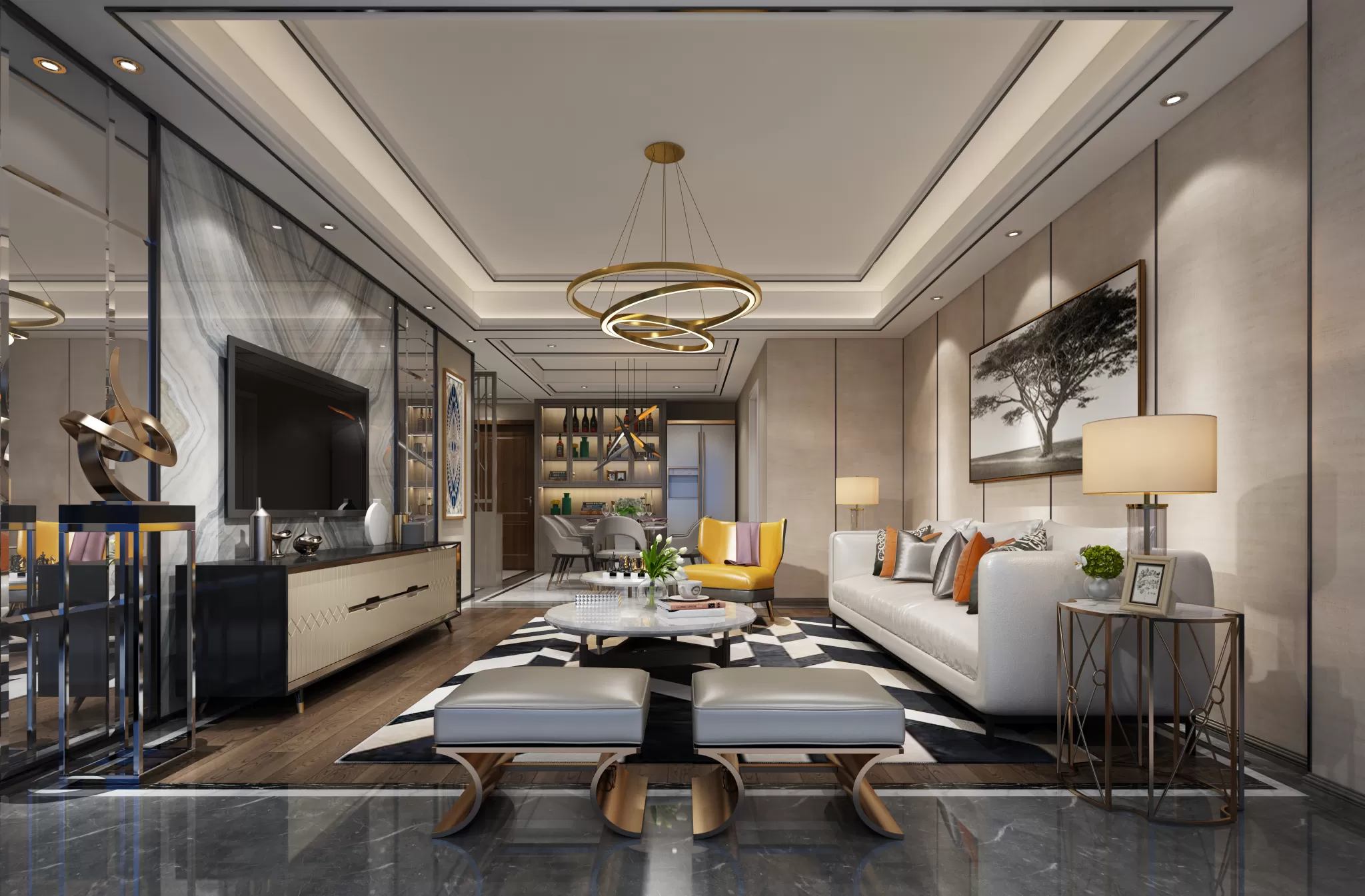 LIVING ROOM – MODERN STYLE – 573 LIVING ROOM – MODERN STYLE – 573