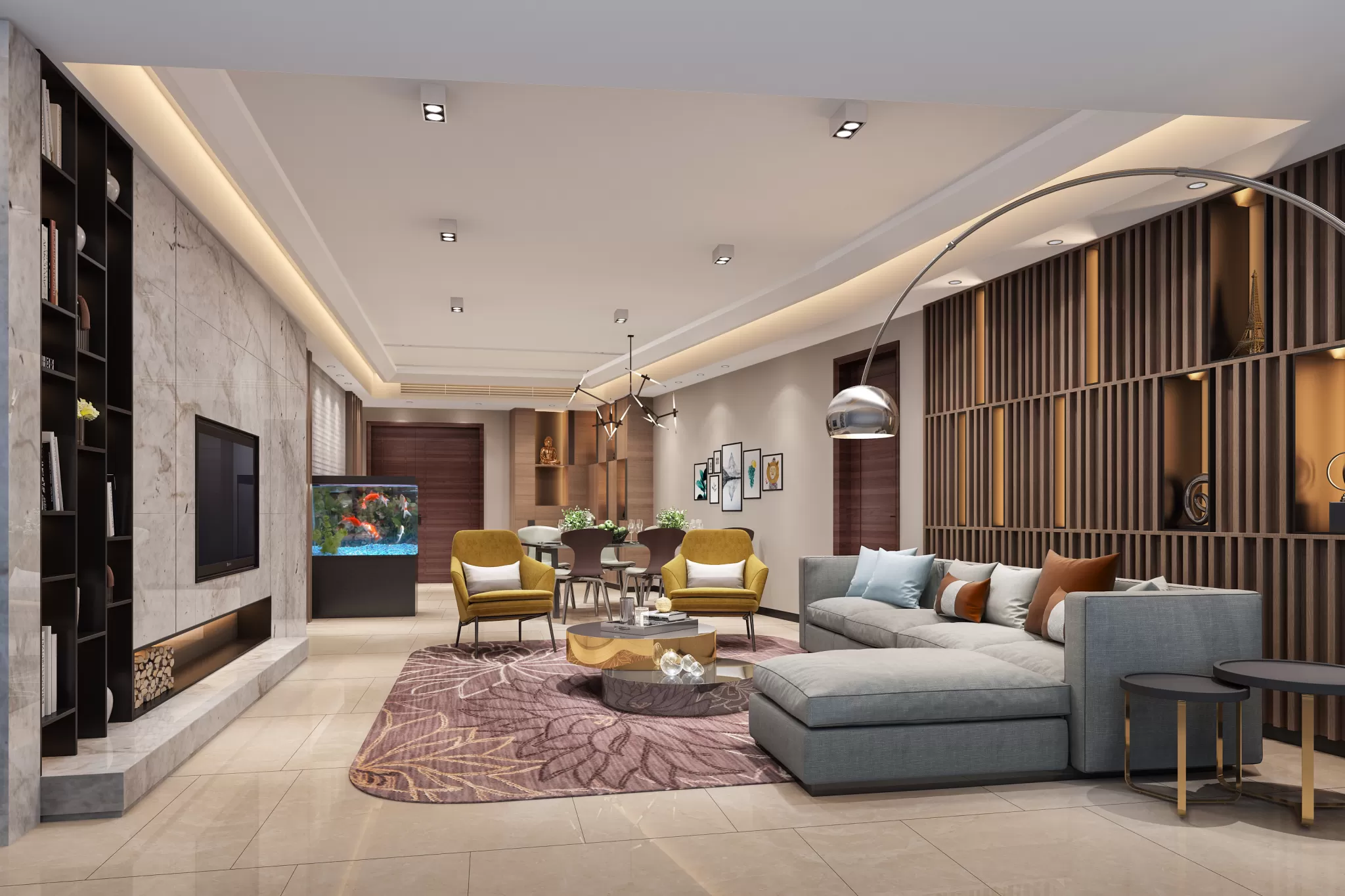 LIVING ROOM – MODERN STYLE – 586 LIVING ROOM – MODERN STYLE – 586