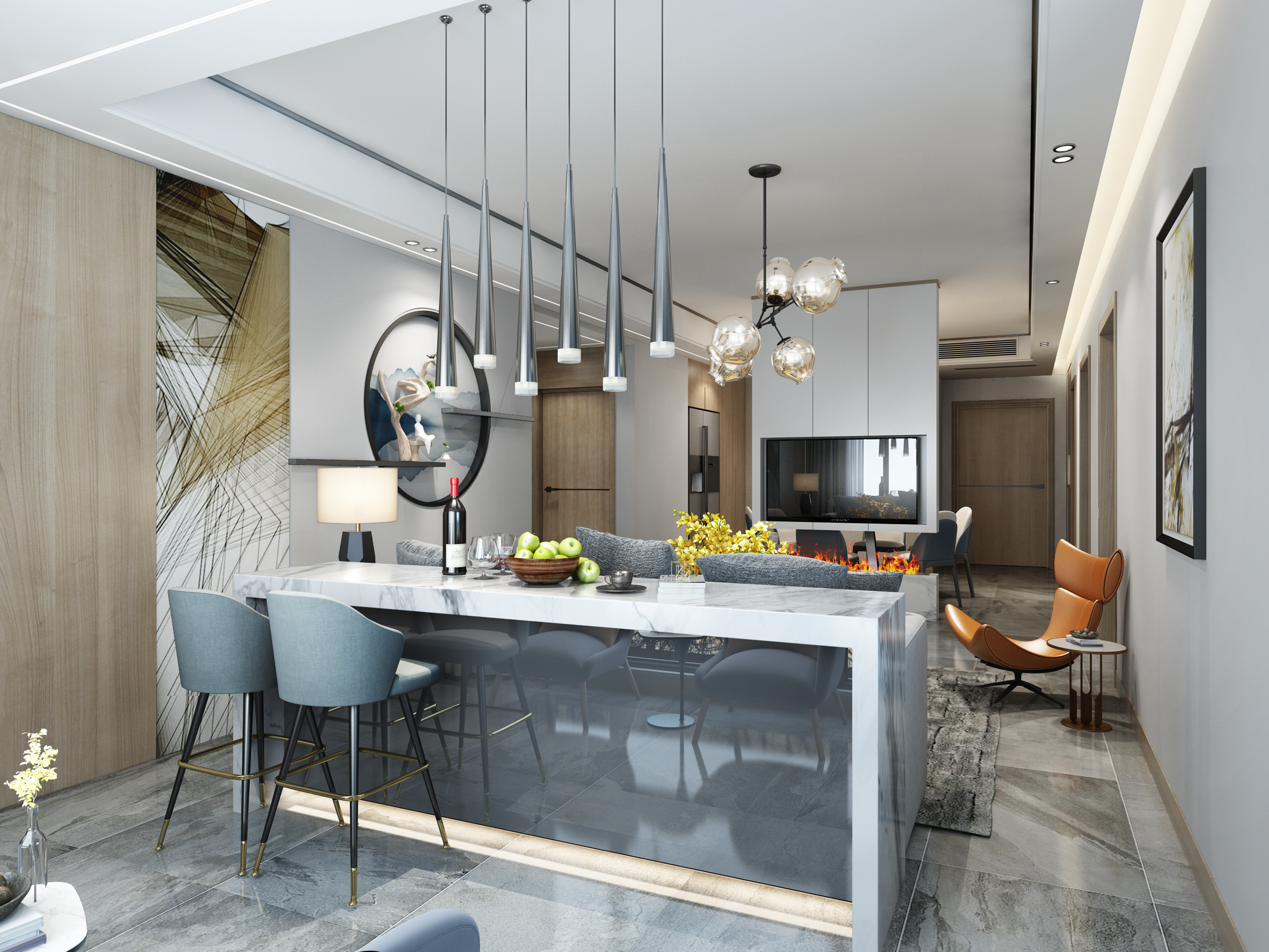 LIVING ROOM – MODERN STYLE – 608