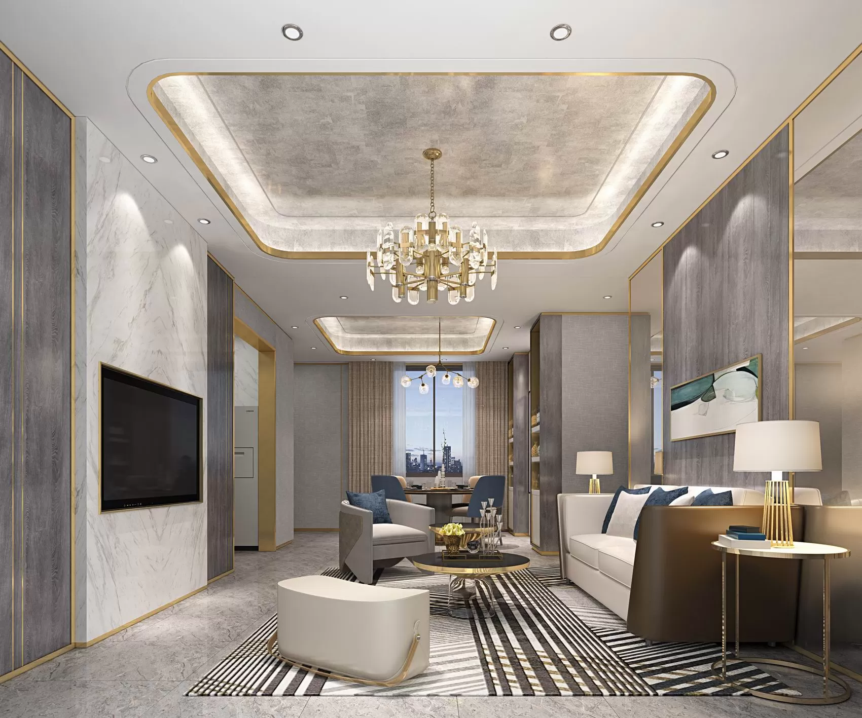 LIVING ROOM – MODERN STYLE – 617