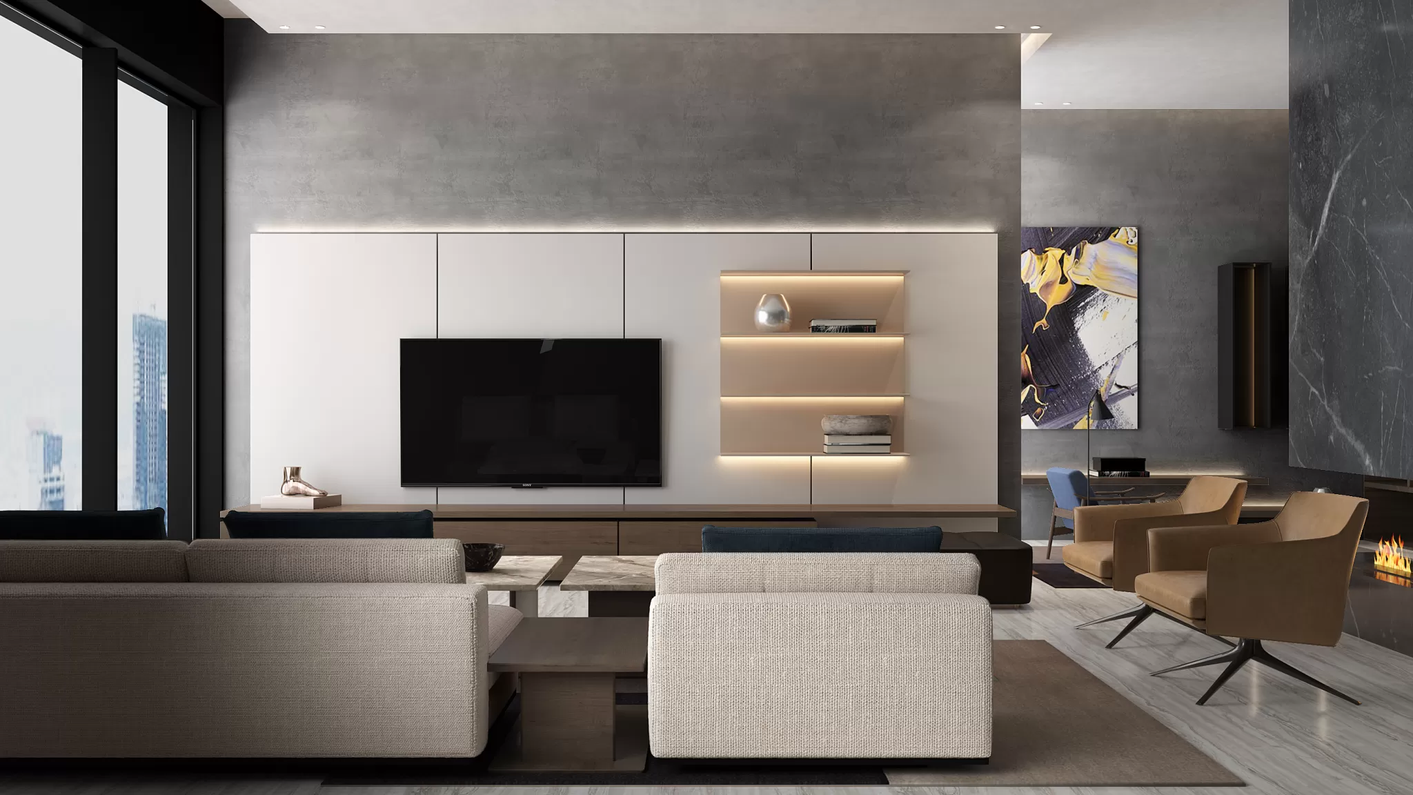 LIVING ROOM – MODERN STYLE – 705