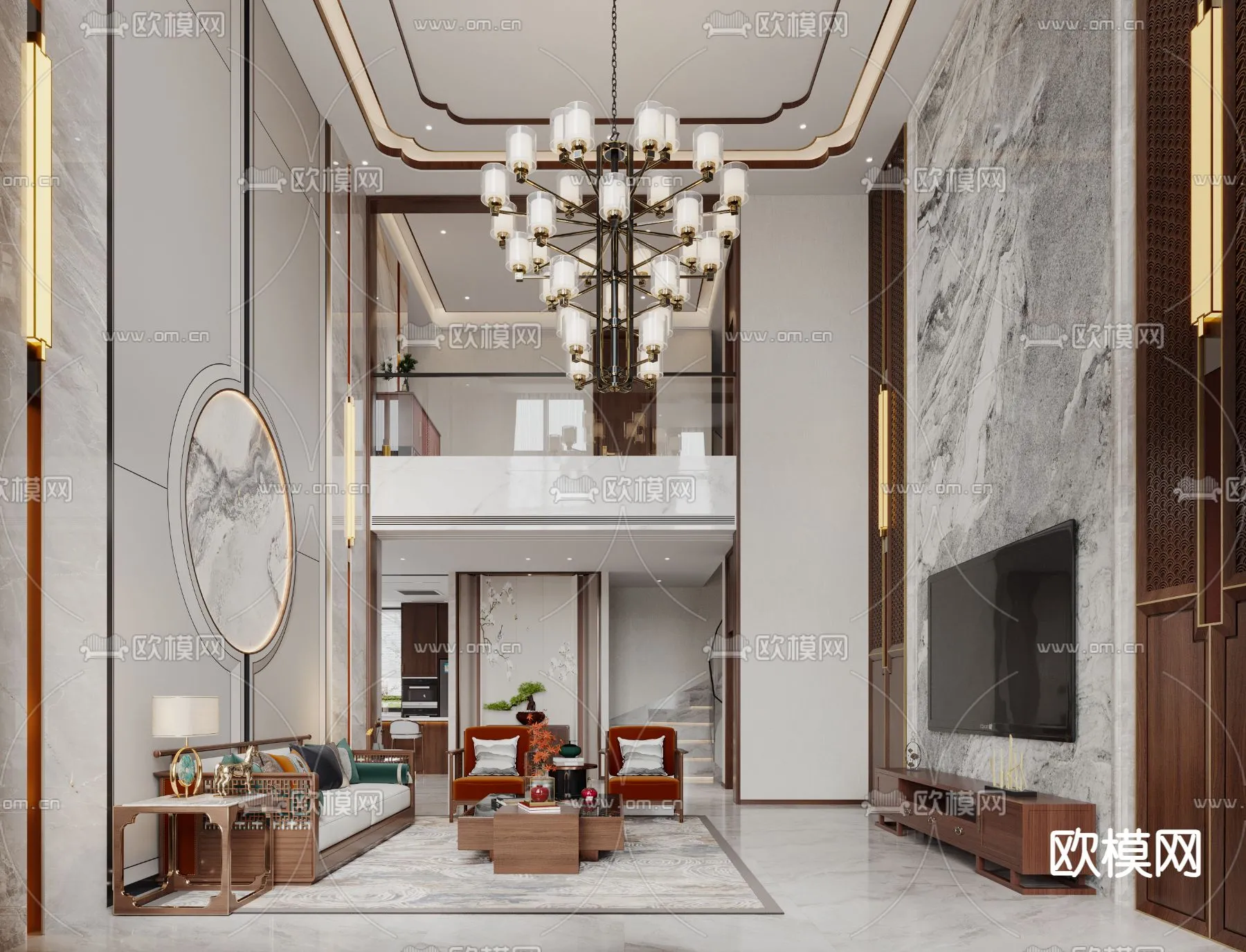 LIVING ROOM – MODERN STYLE – CORONA – 3D MODEL – 1970 LIVING ROOM – MODERN STYLE – CORONA – 3D MODEL – 1970