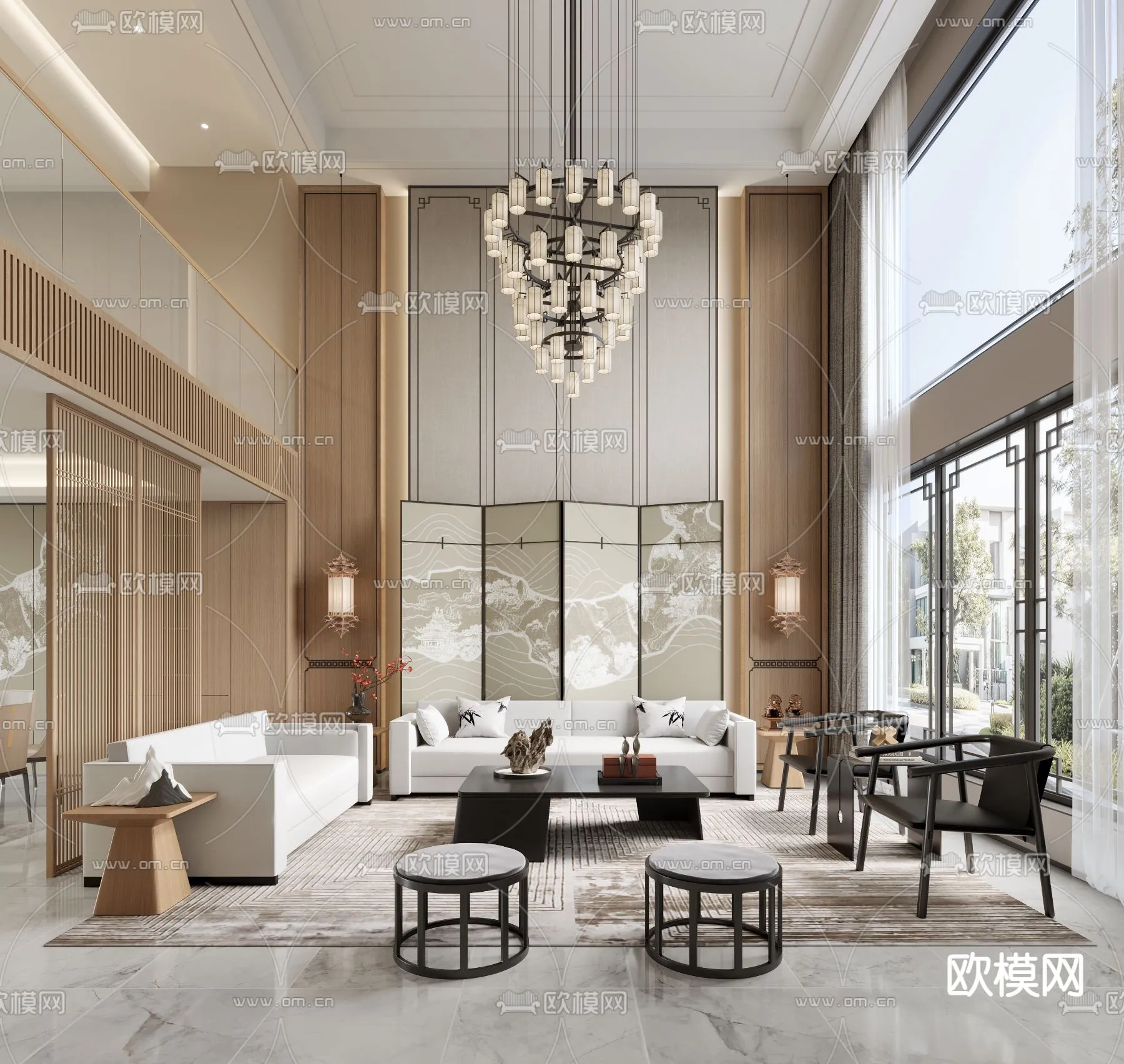 LIVING ROOM – MODERN STYLE – CORONA – 3D MODEL – 1975 LIVING ROOM – MODERN STYLE – CORONA – 3D MODEL – 1975