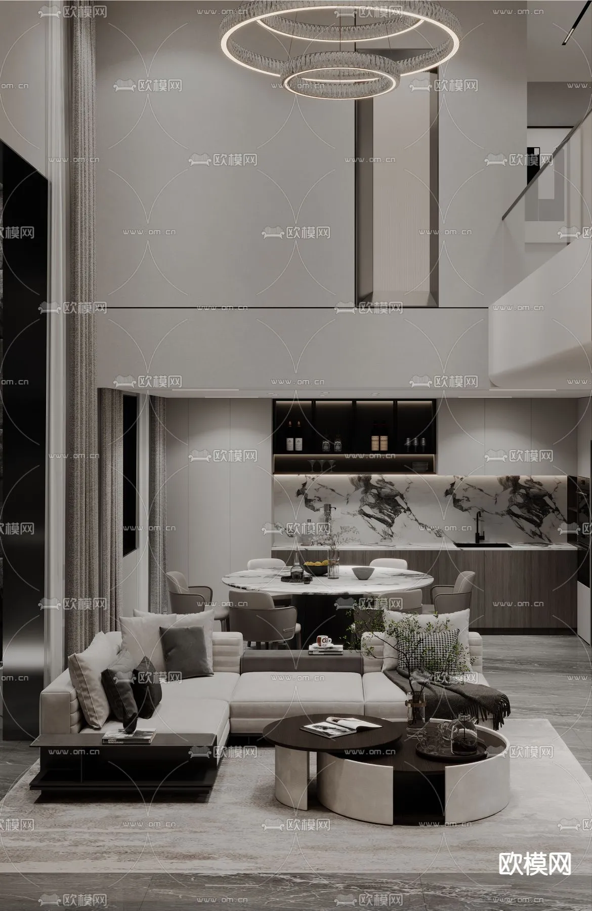 LIVING ROOM – MODERN STYLE – CORONA – 3D MODEL – 1979 LIVING ROOM – MODERN STYLE – CORONA – 3D MODEL – 1979