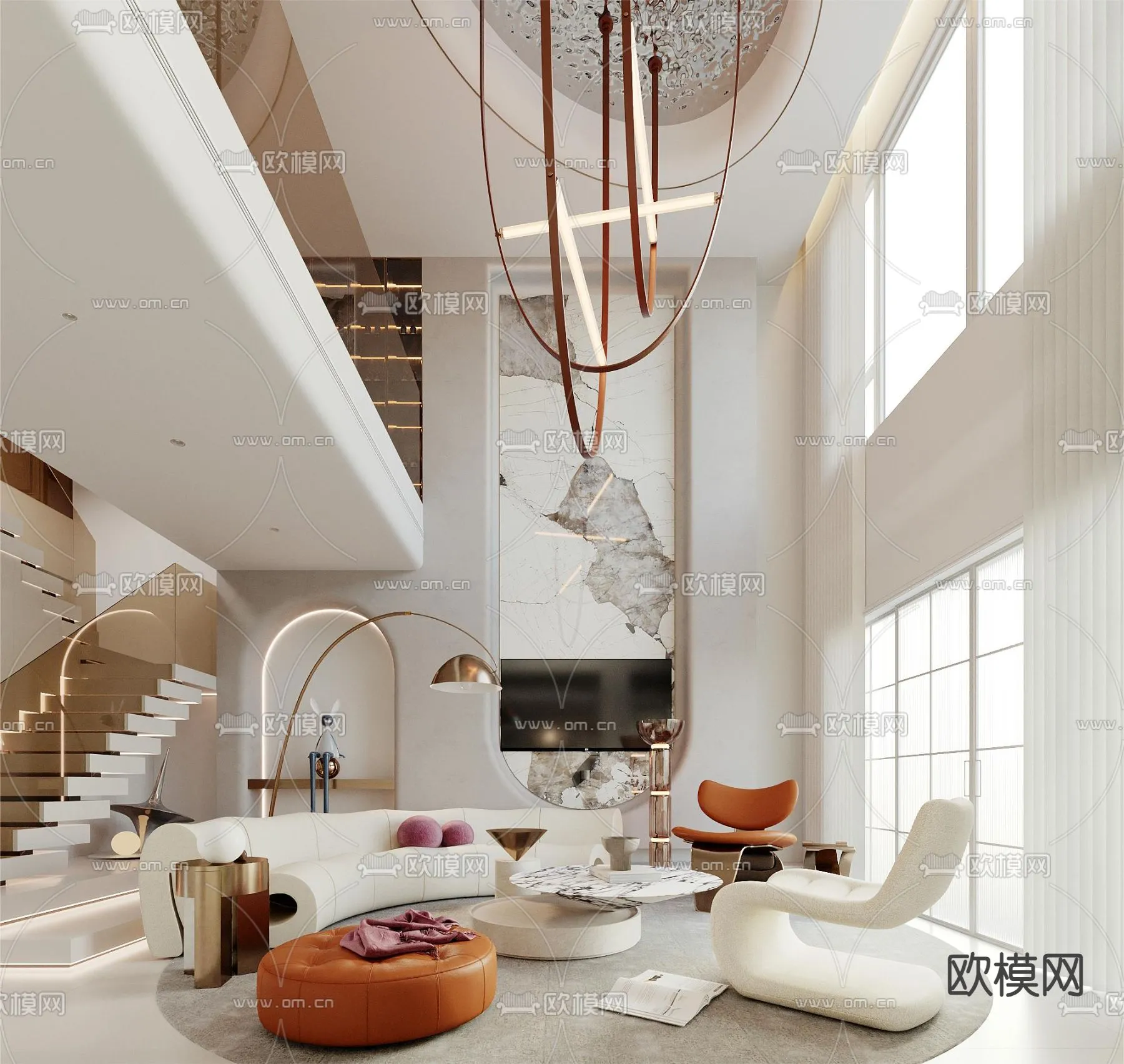 LIVING ROOM – MODERN STYLE – CORONA – 3D MODEL – 1987 LIVING ROOM – MODERN STYLE – CORONA – 3D MODEL – 1987