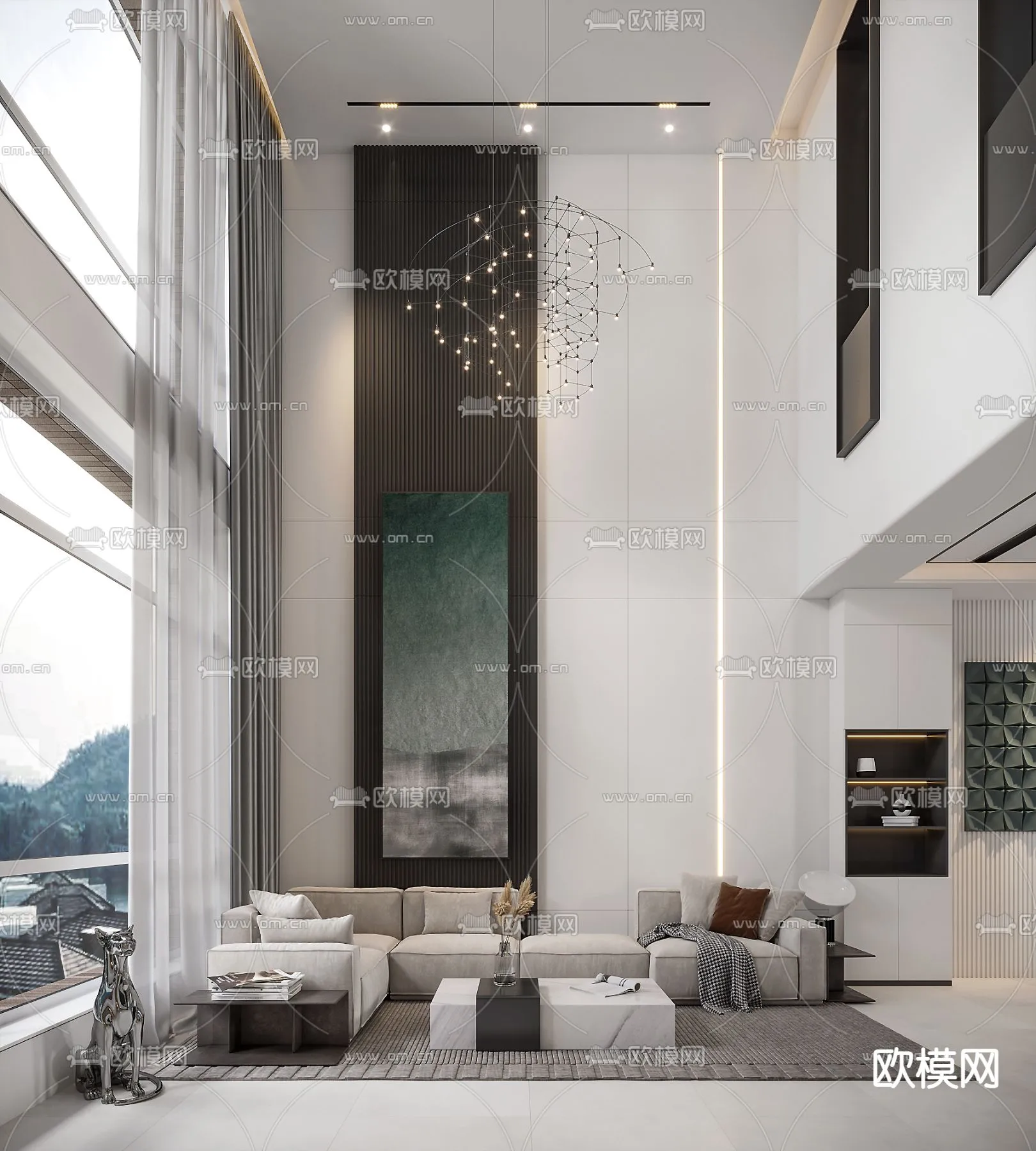 LIVING ROOM – MODERN STYLE – CORONA – 3D MODEL – 1991 LIVING ROOM – MODERN STYLE – CORONA – 3D MODEL – 1991