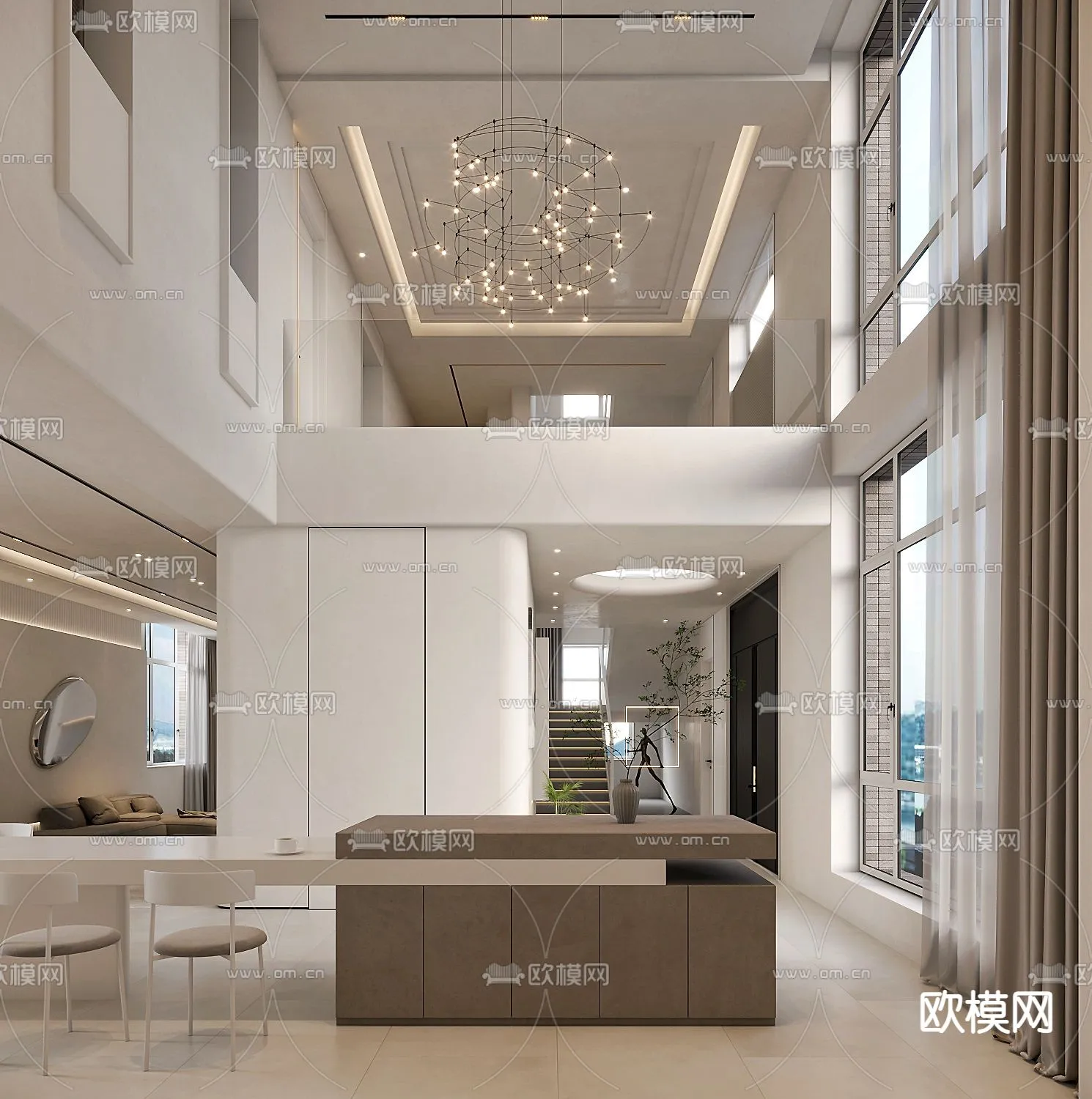 LIVING ROOM – MODERN STYLE – CORONA – 3D MODEL – 1994 LIVING ROOM – MODERN STYLE – CORONA – 3D MODEL – 1994