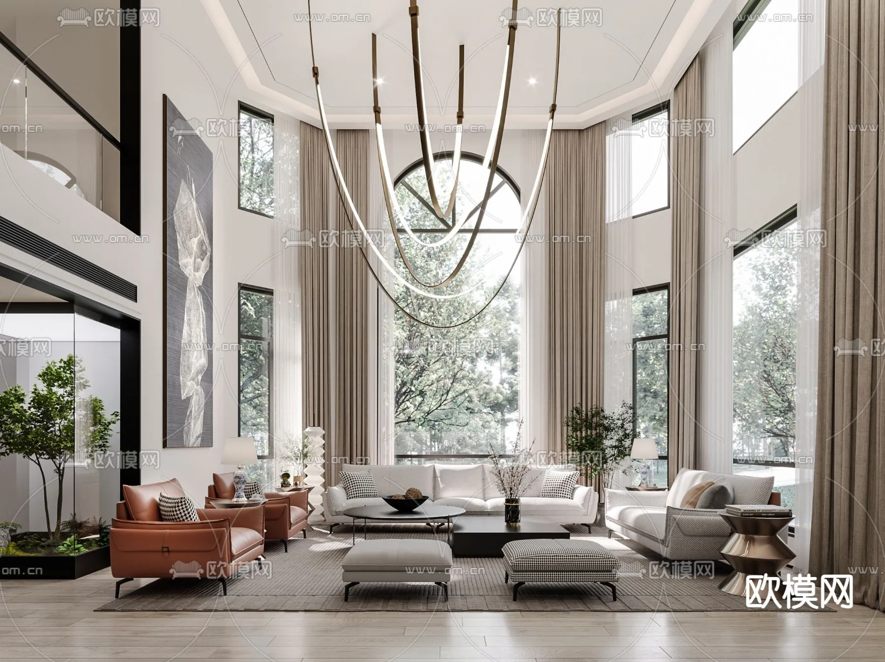 LIVING ROOM – MODERN STYLE – CORONA – 3D MODEL – 2001 LIVING ROOM – MODERN STYLE – CORONA – 3D MODEL – 2001